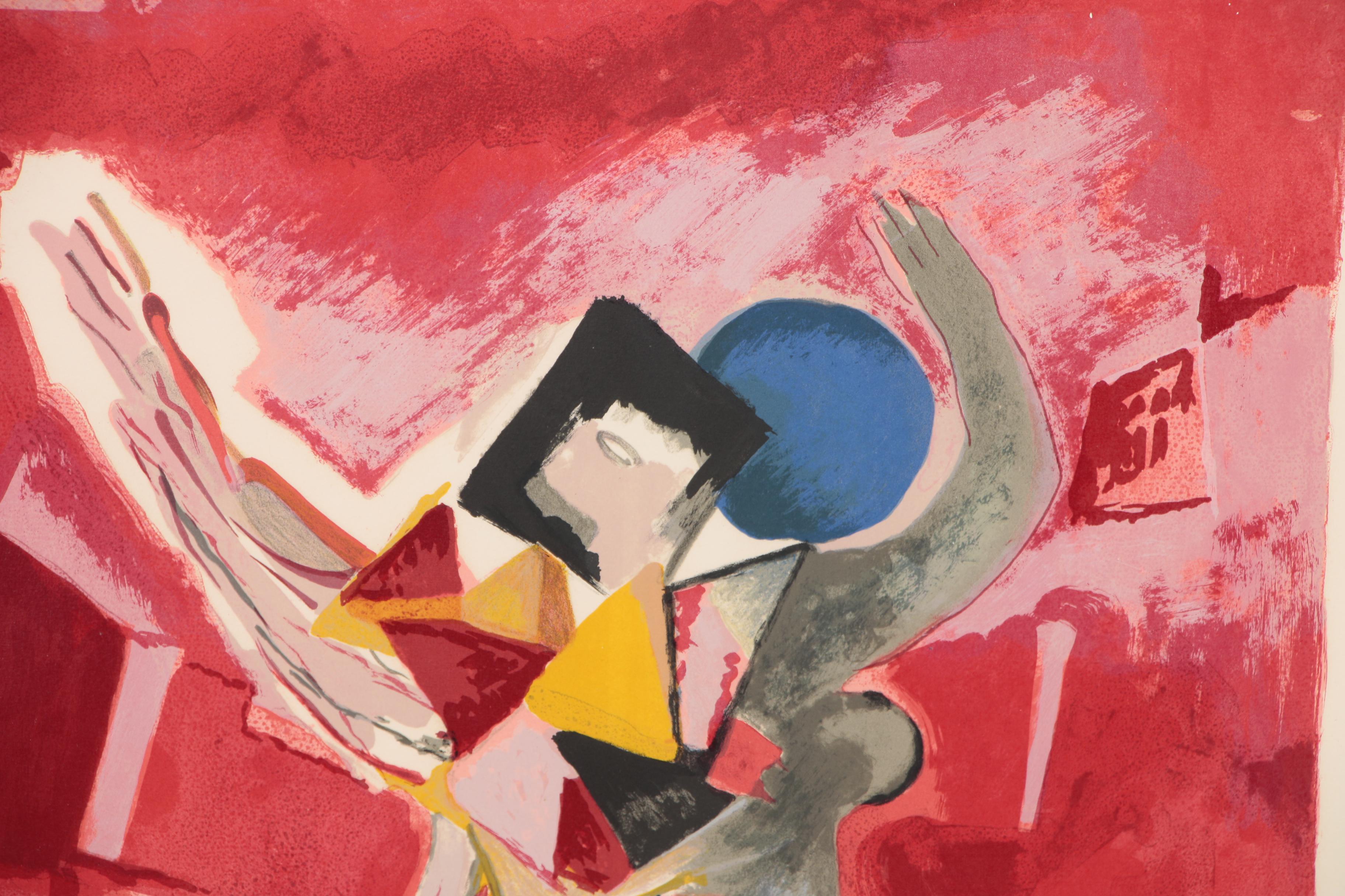 Marino Marini Lithograph "La Traviata" for Metropolitan Opera, 1978