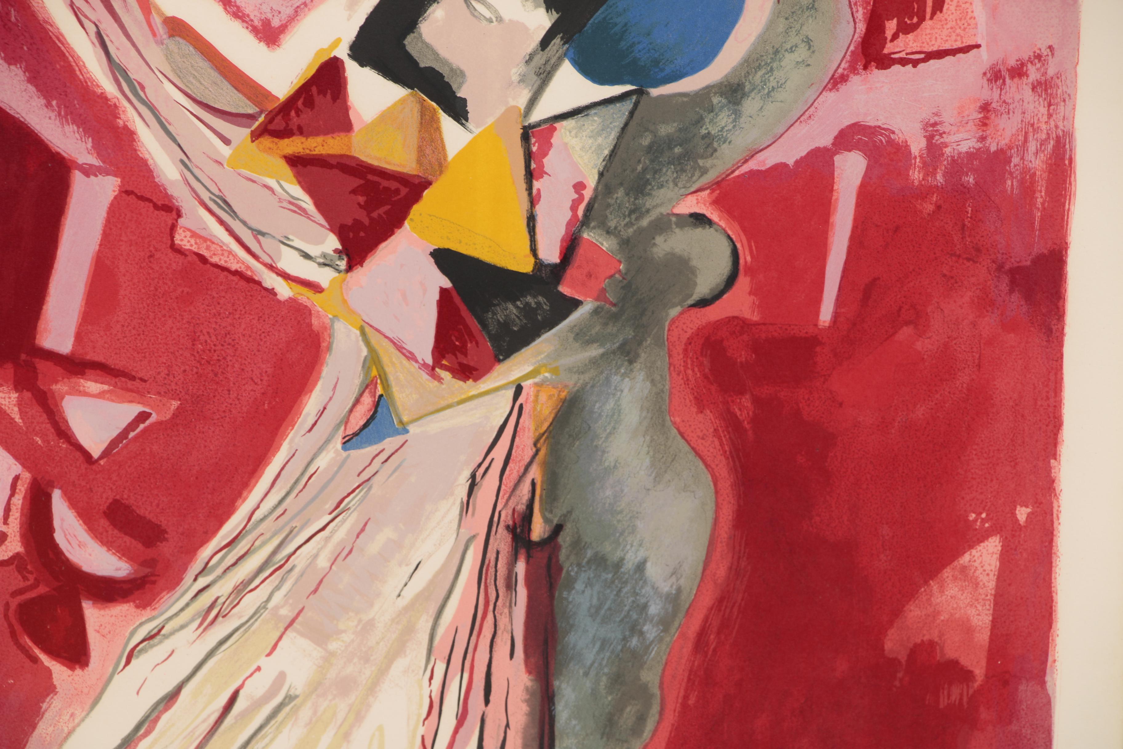 Marino Marini Lithograph "La Traviata" for Metropolitan Opera, 1978