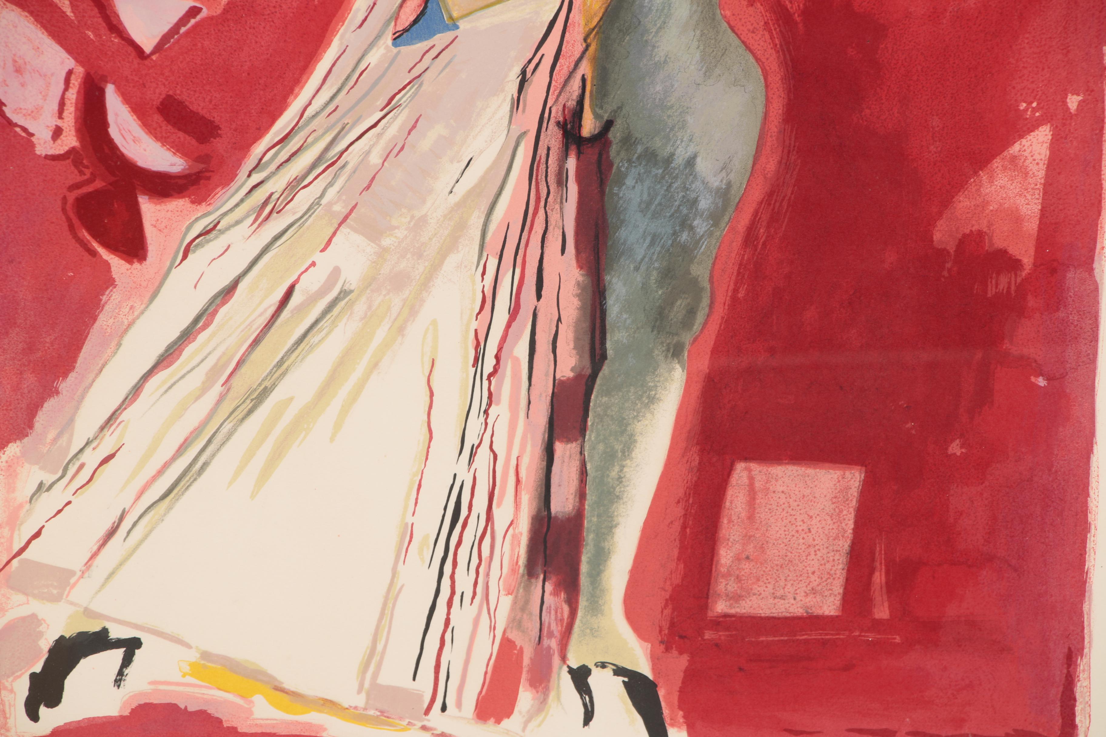 Marino Marini Lithograph "La Traviata" for Metropolitan Opera, 1978