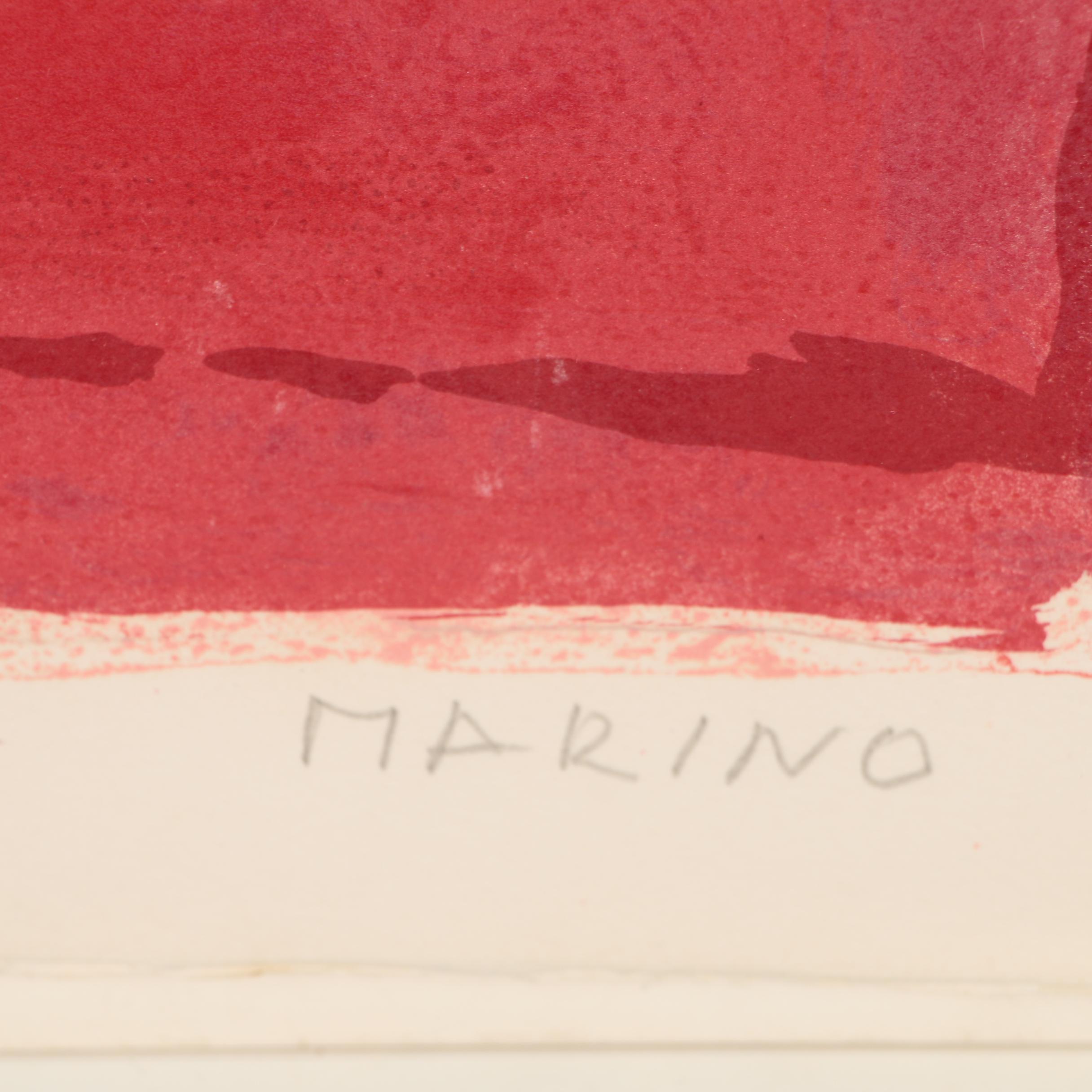 Marino Marini Lithograph "La Traviata" for Metropolitan Opera, 1978