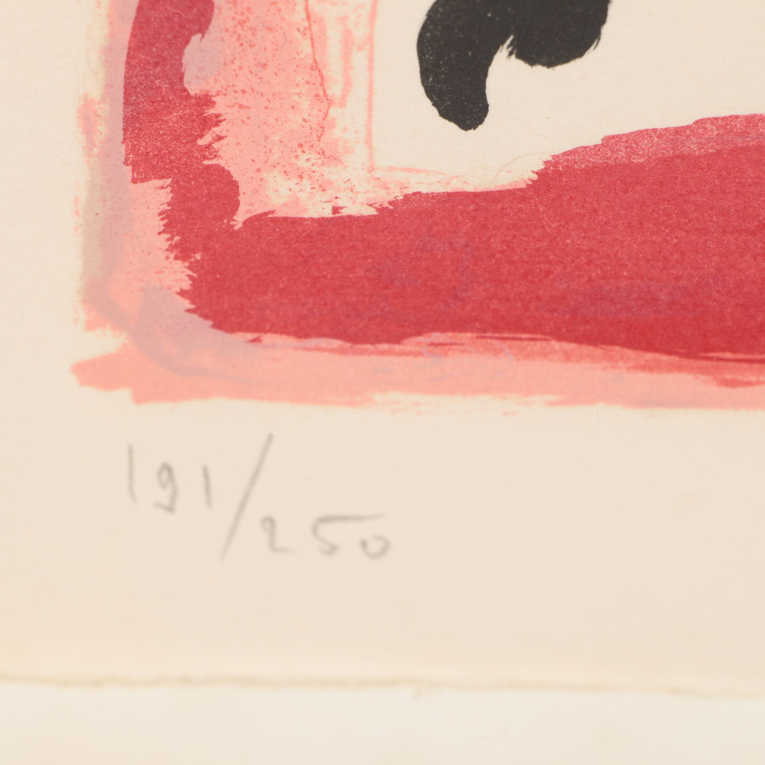 Marino Marini Lithograph "La Traviata" for Metropolitan Opera, 1978