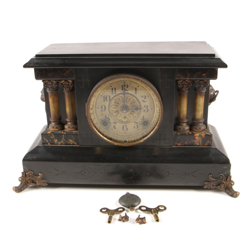 Seth Thomas Adimintine Clock, 8 Day Time and Strike Movement, Late 19th Century