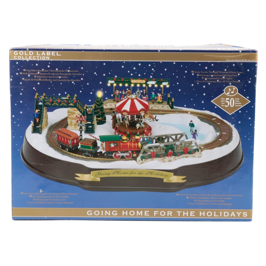 Mr. Christmas Gold Label Collection Holiday Model Train Set, Original Packaging