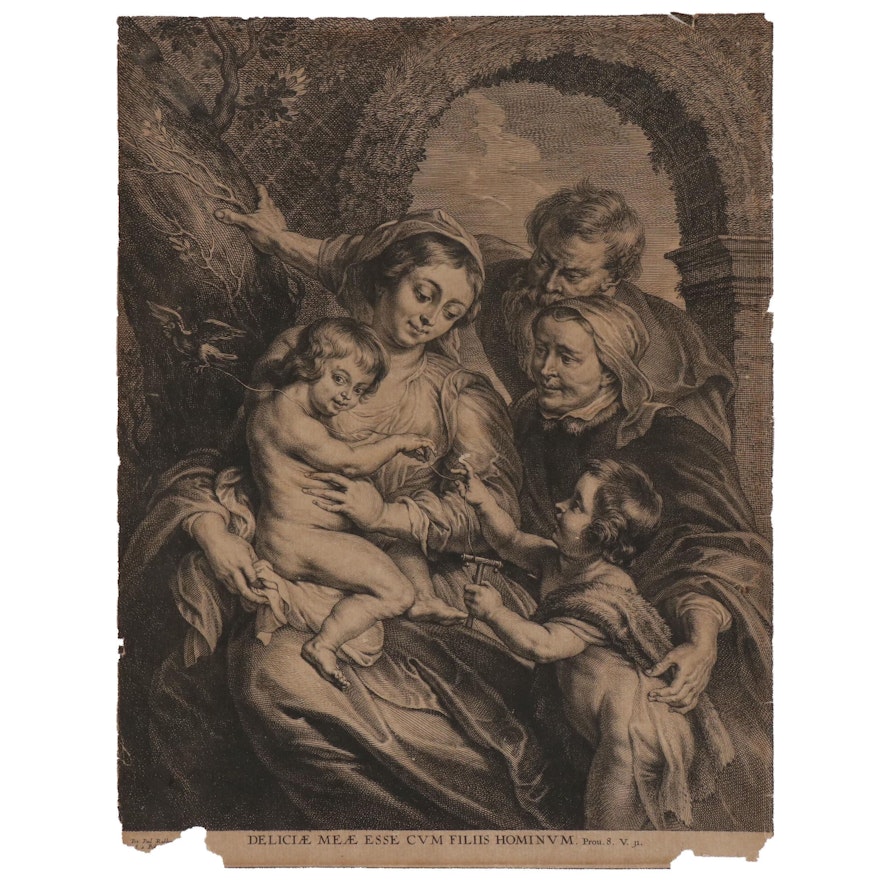 Schelte a Bolswert Engraving after Peter Paul Rubens