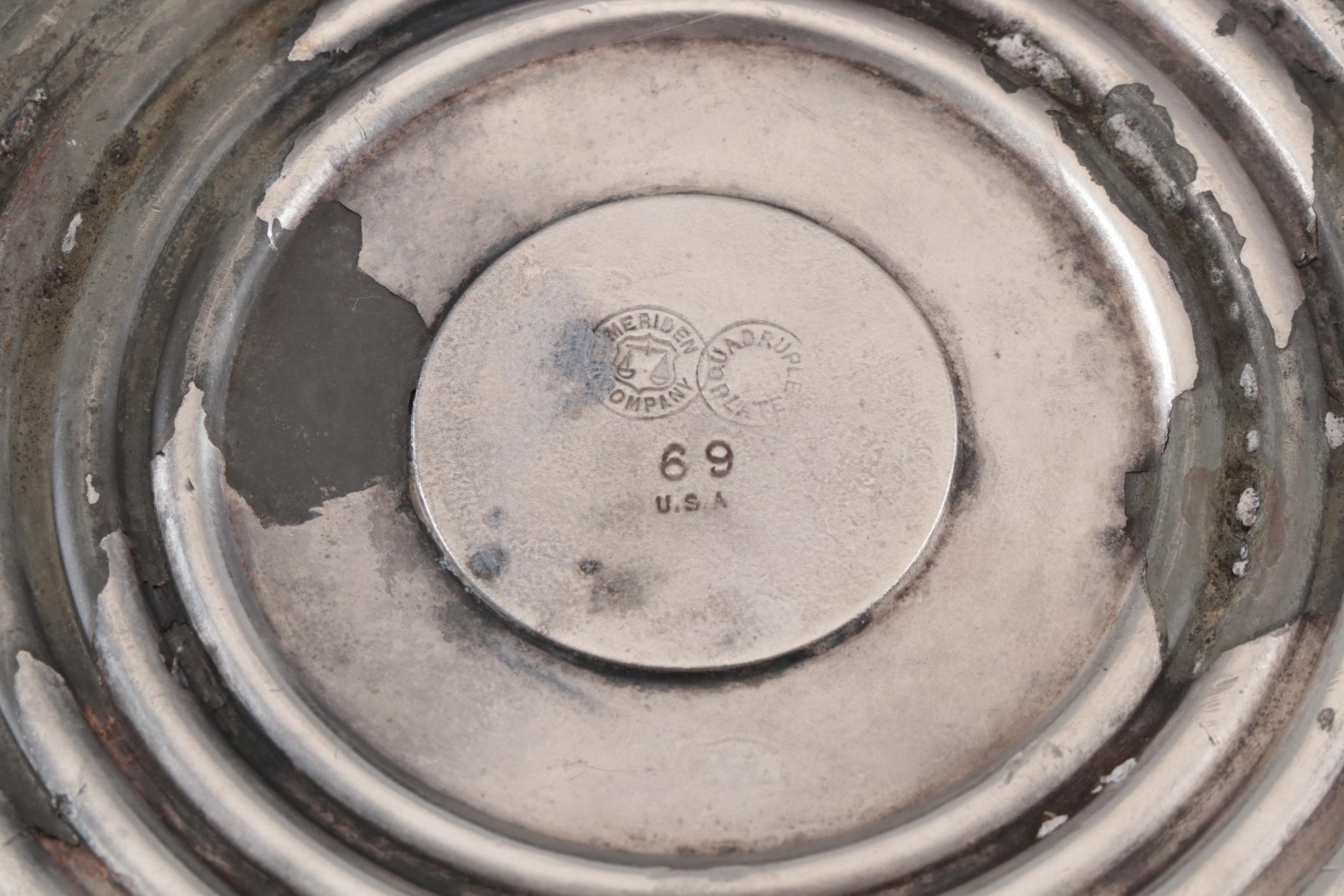 Victorian Silver Plate Candle Holders Including Meriden Britannia Company