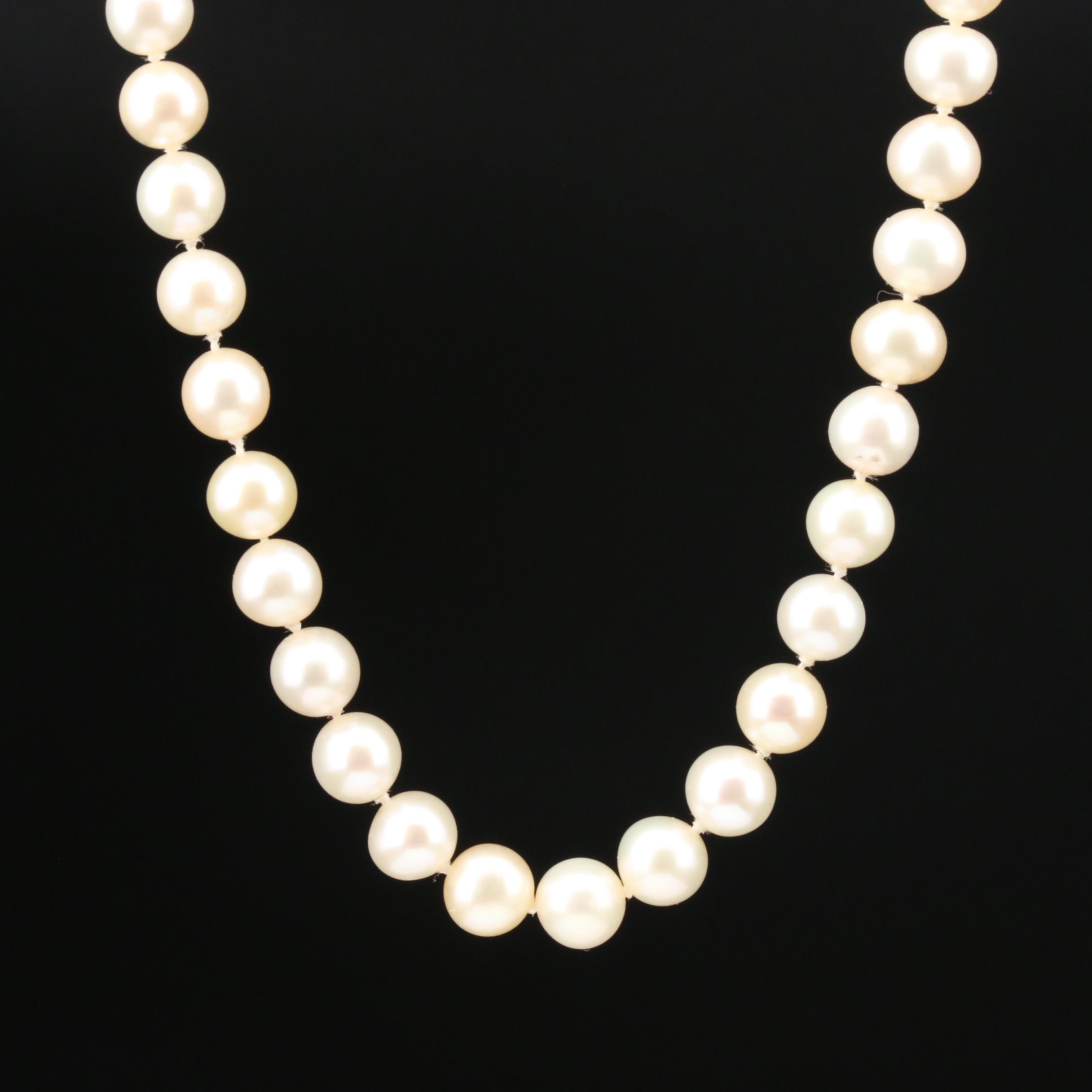 Blue Lagoon by Mikimoto Pearl Strand Necklace with 14K Gold Clasp