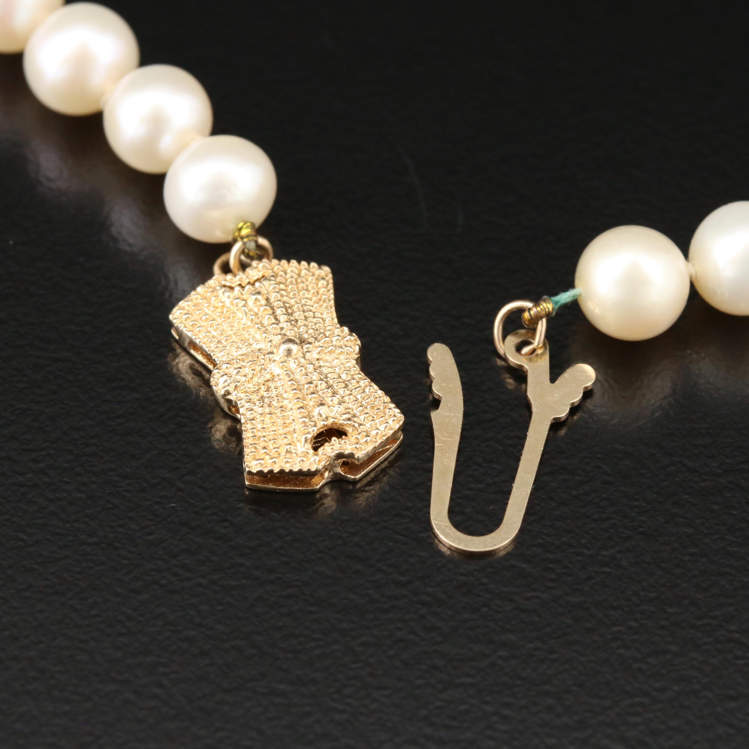 Blue Lagoon by Mikimoto Pearl Strand Necklace with 14K Gold Clasp