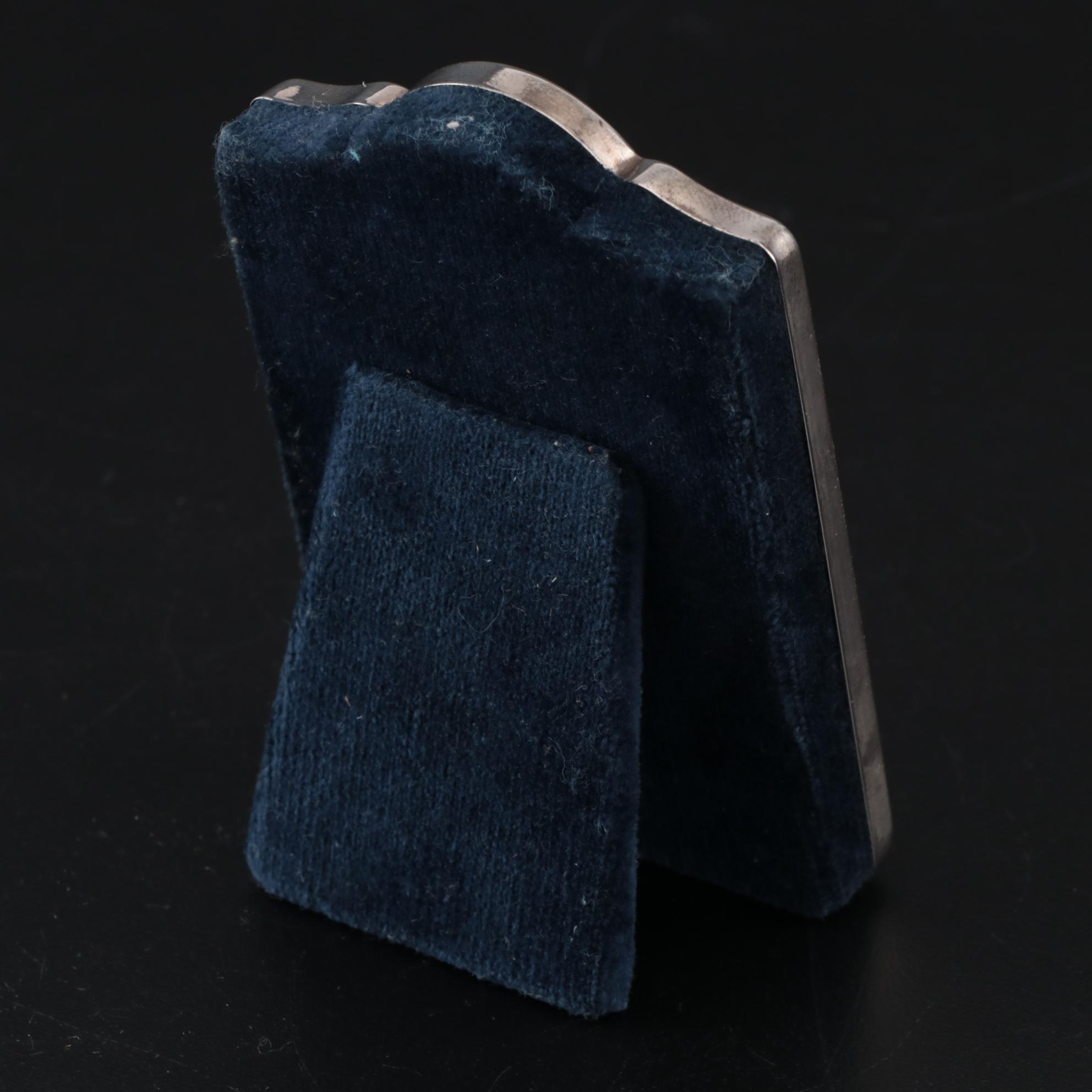 R. Carr Sterling Silver Desk Clock