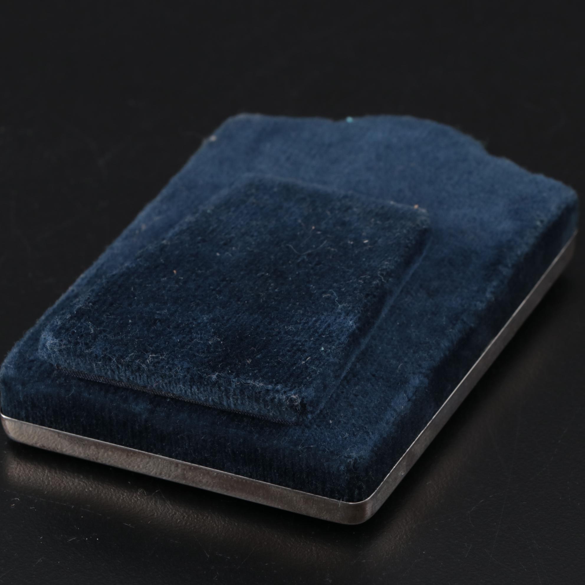 R. Carr Sterling Silver Desk Clock