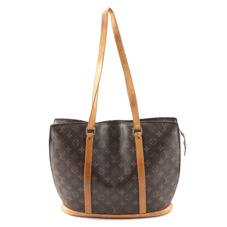 Louis Vuitton Babylone Shoulder Tote in Monogram Canvas and Leather