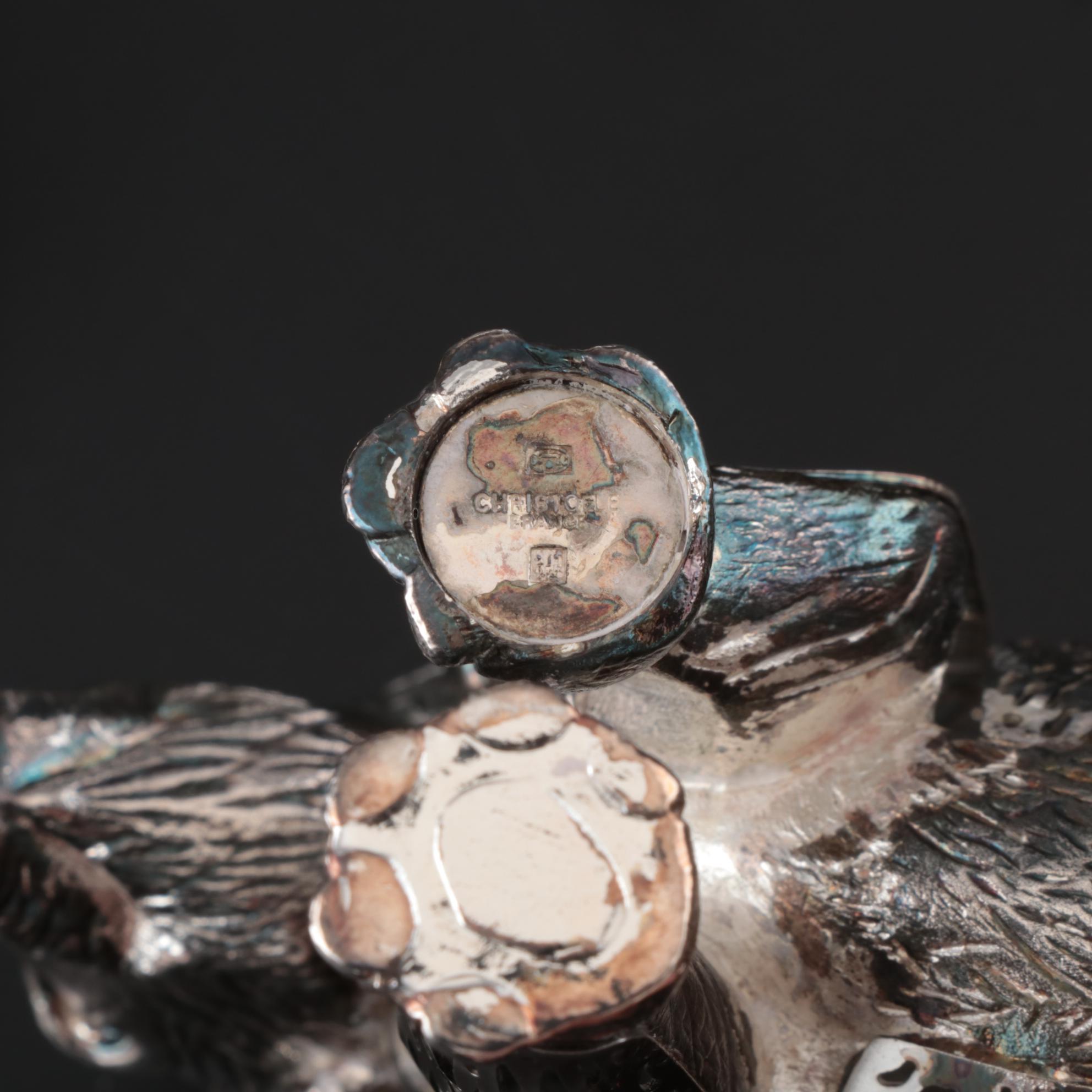 Christofle France Silver Plate Elephant Figurines