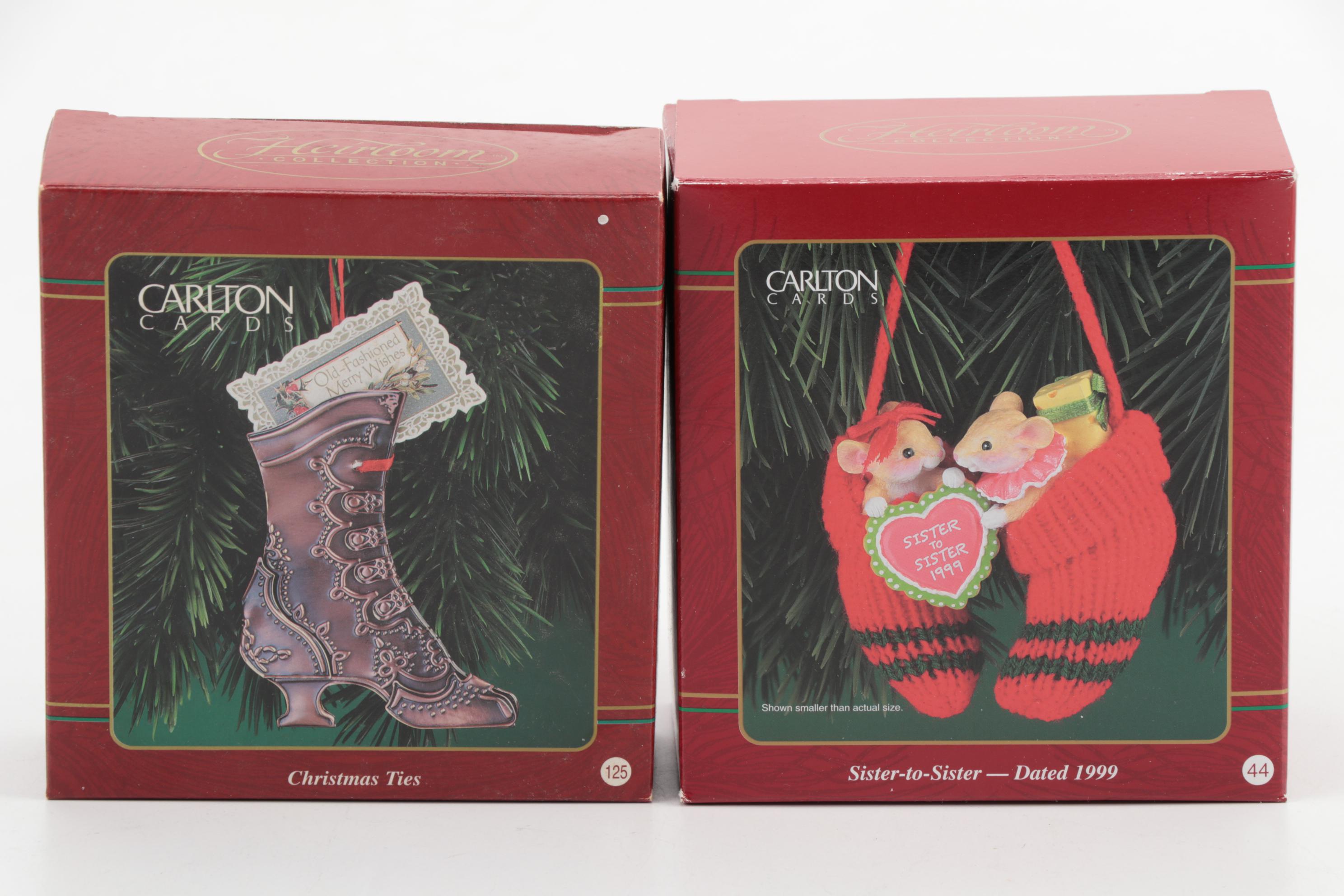 Hallmark, Enesco, Polystone, Carlton and Other Christmas Ornaments