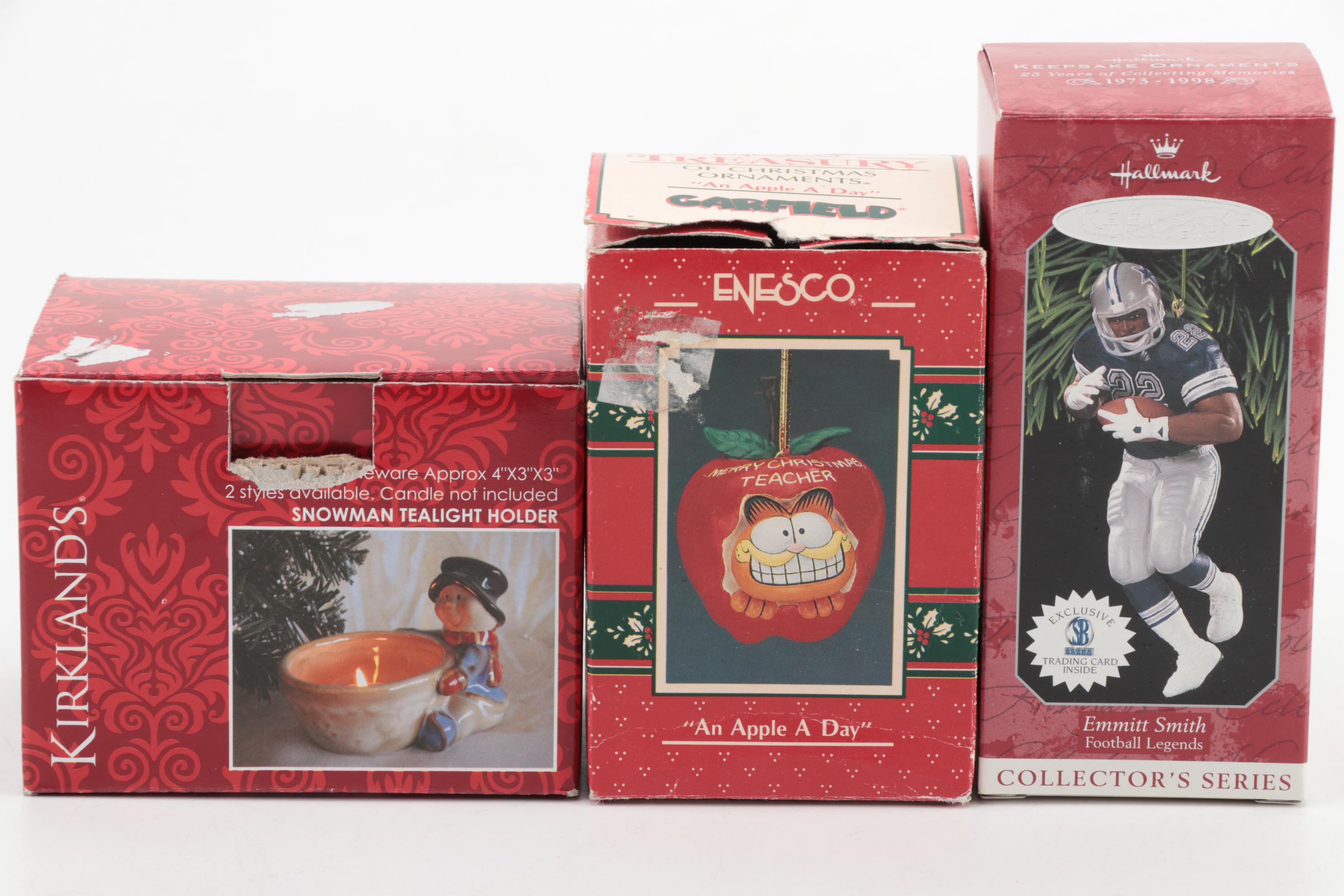 Hallmark, Enesco, Polystone, Carlton and Other Christmas Ornaments