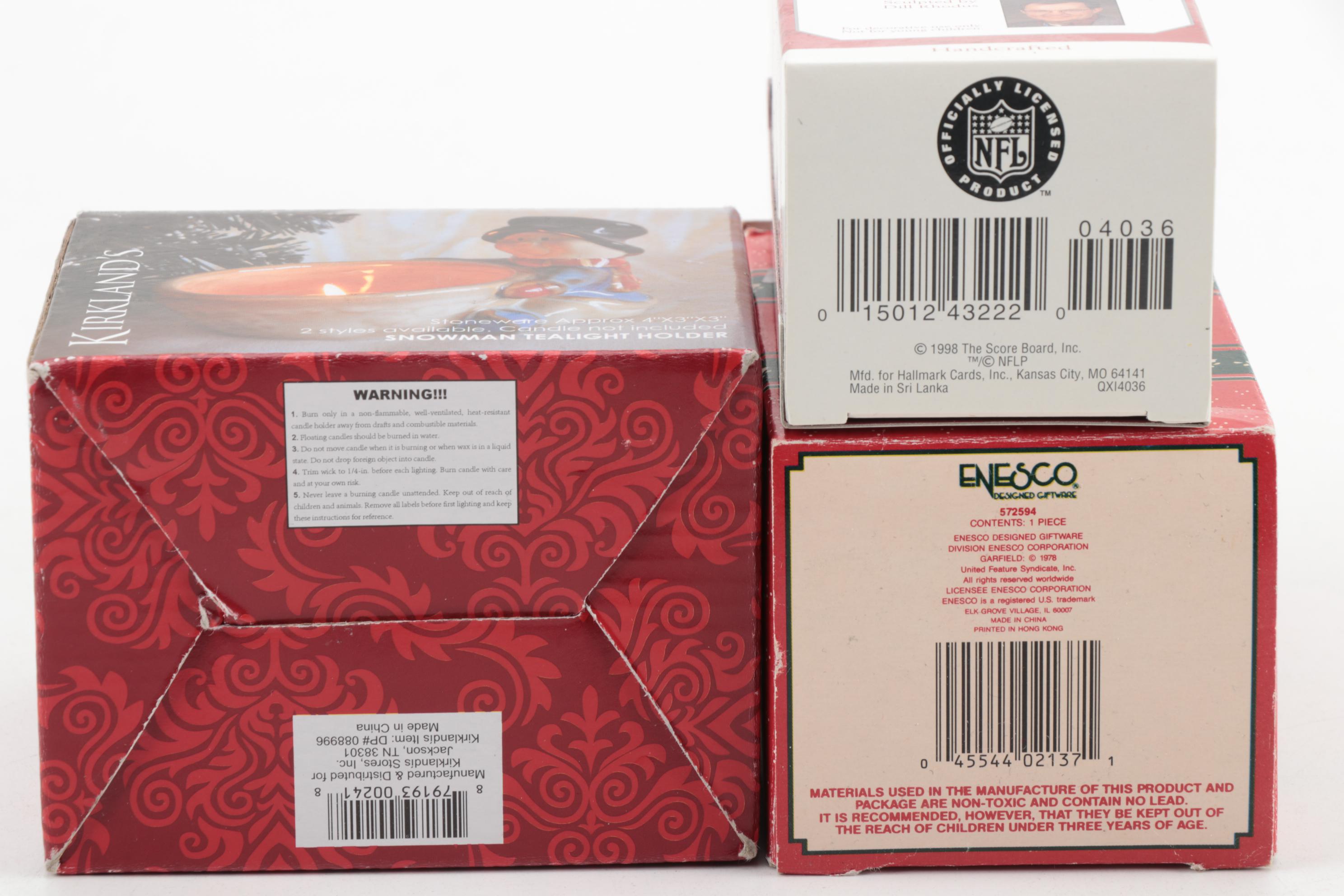 Hallmark, Enesco, Polystone, Carlton and Other Christmas Ornaments