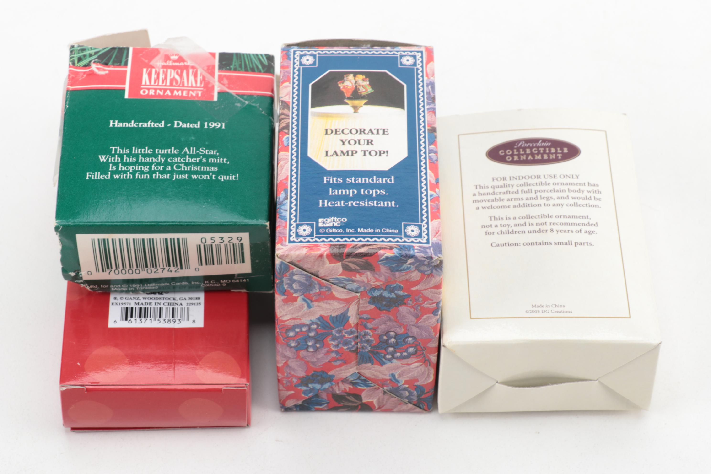 Hallmark, Enesco, Polystone, Carlton and Other Christmas Ornaments