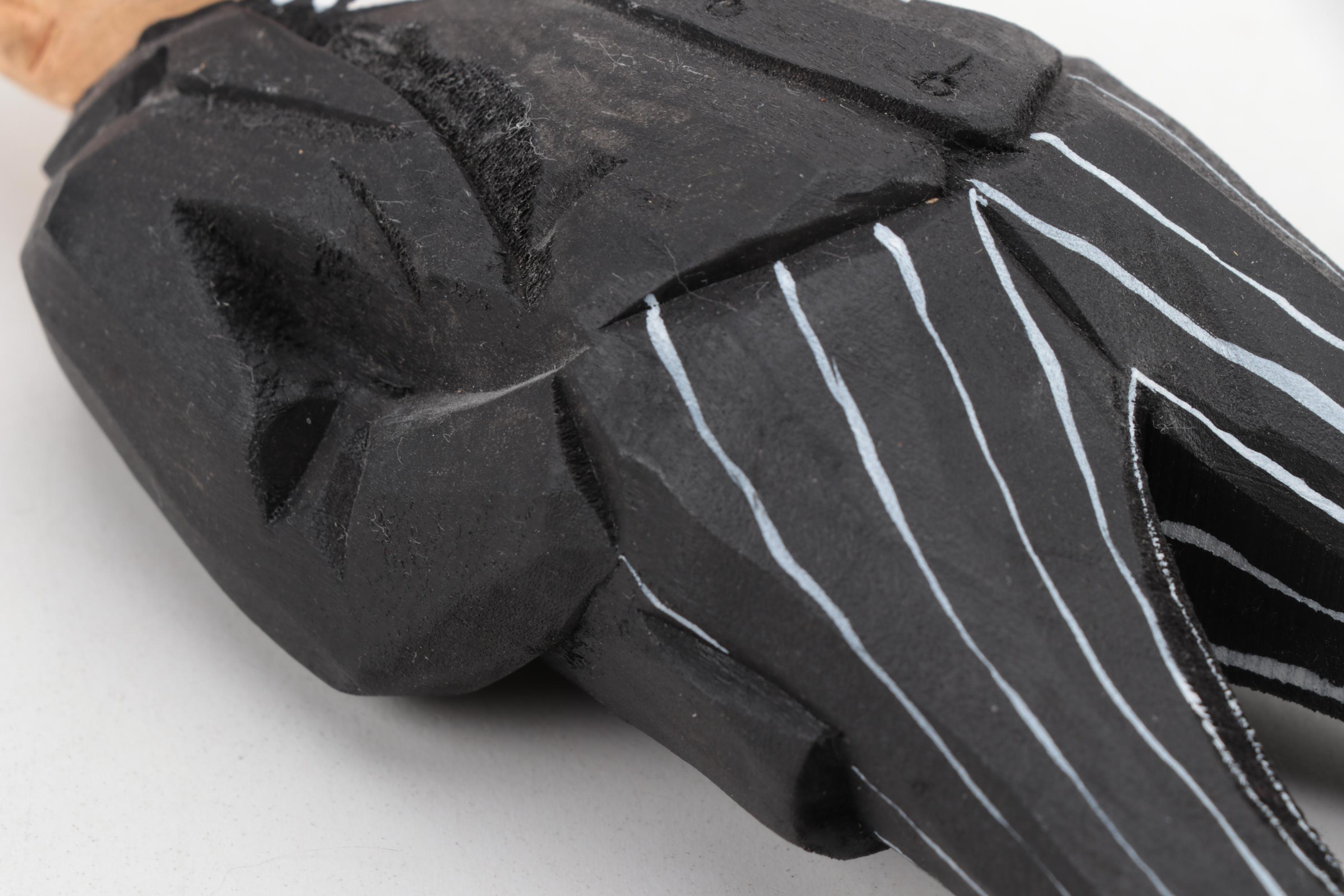 Carved Wood Winston Churchill Figurine