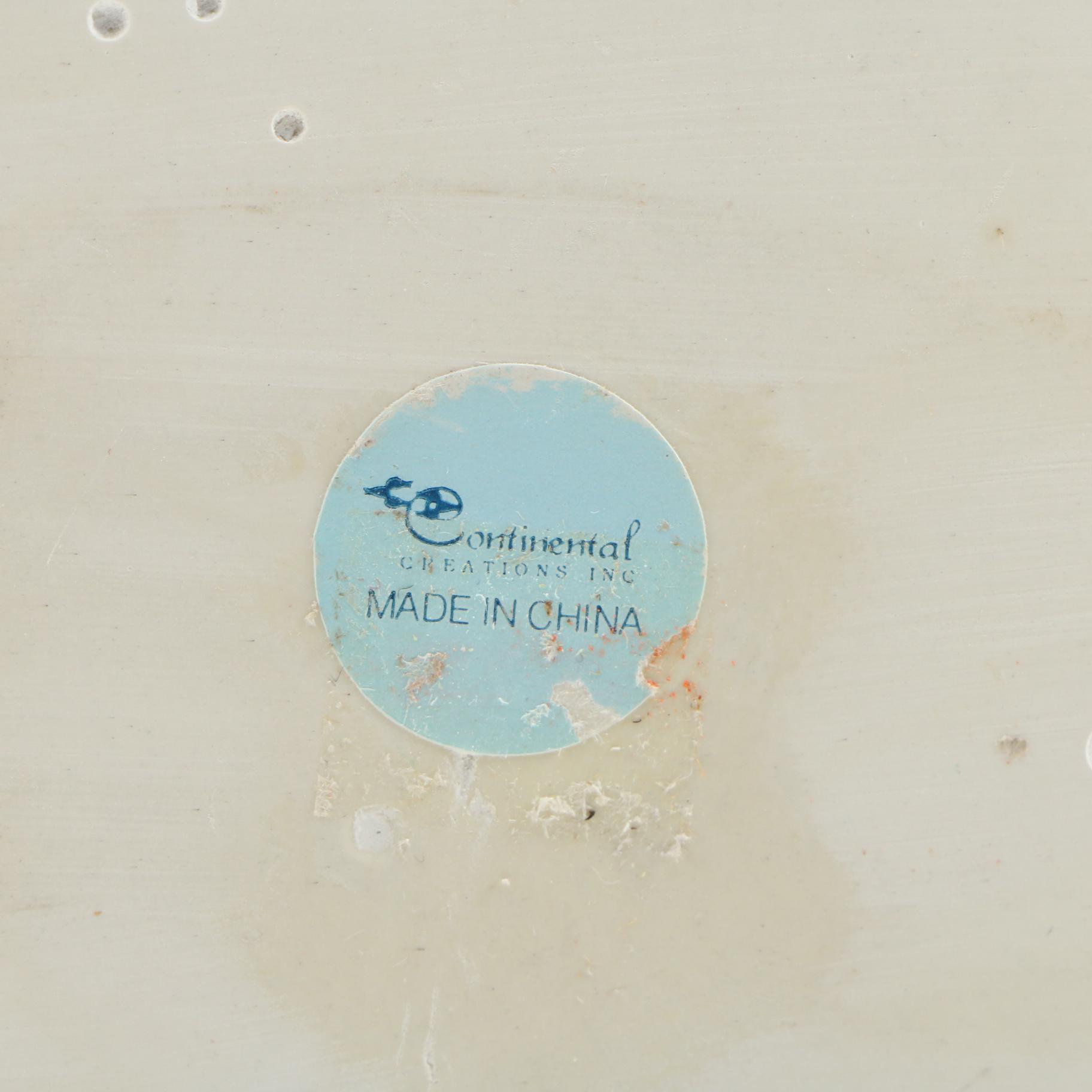 Penco and Continental Creations Hand-Painted Wooden Tropical Fish Figurines