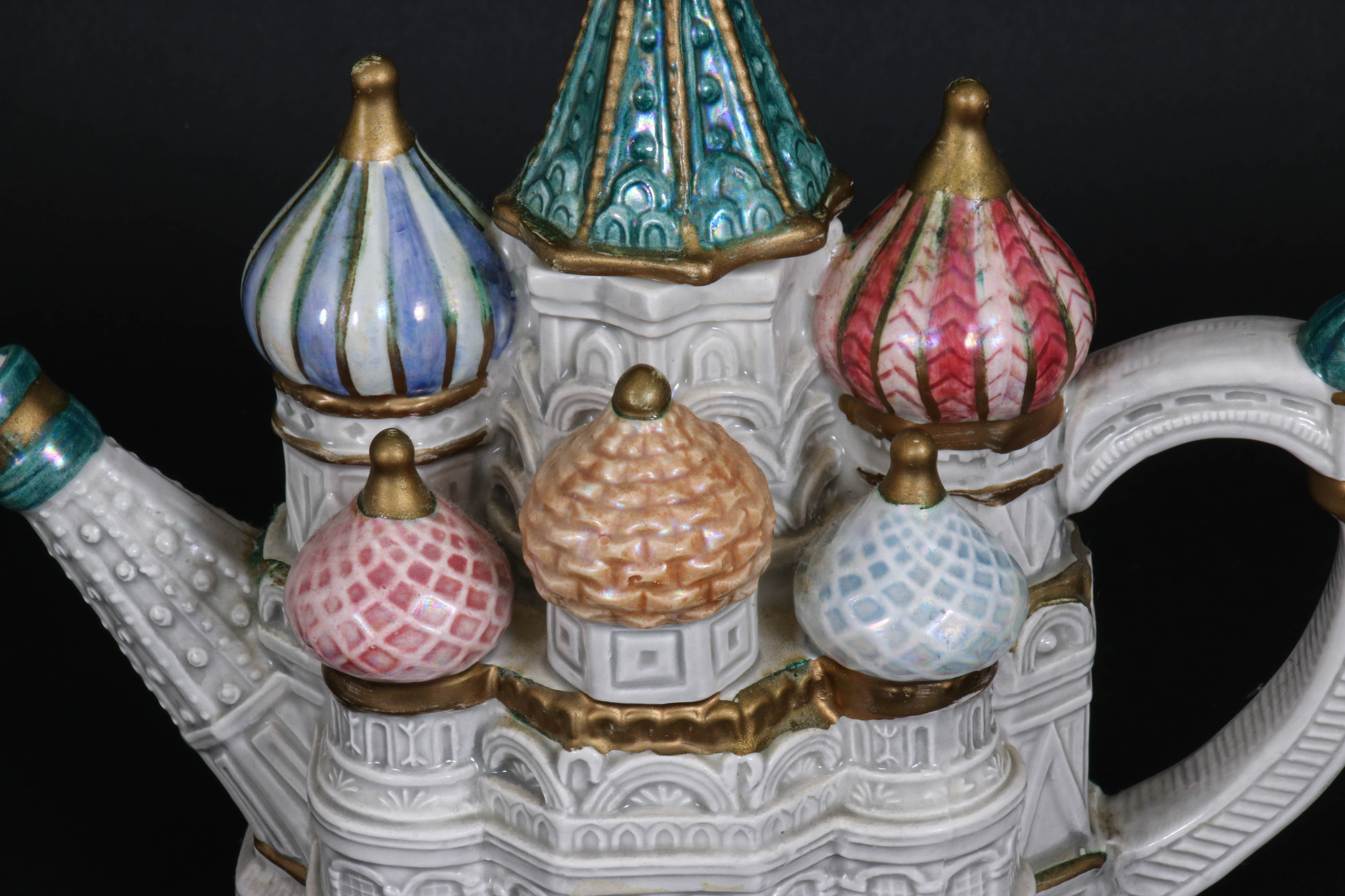 Fitz & Floyd "Famous Landmarks Around the World" Ceramic Teapots