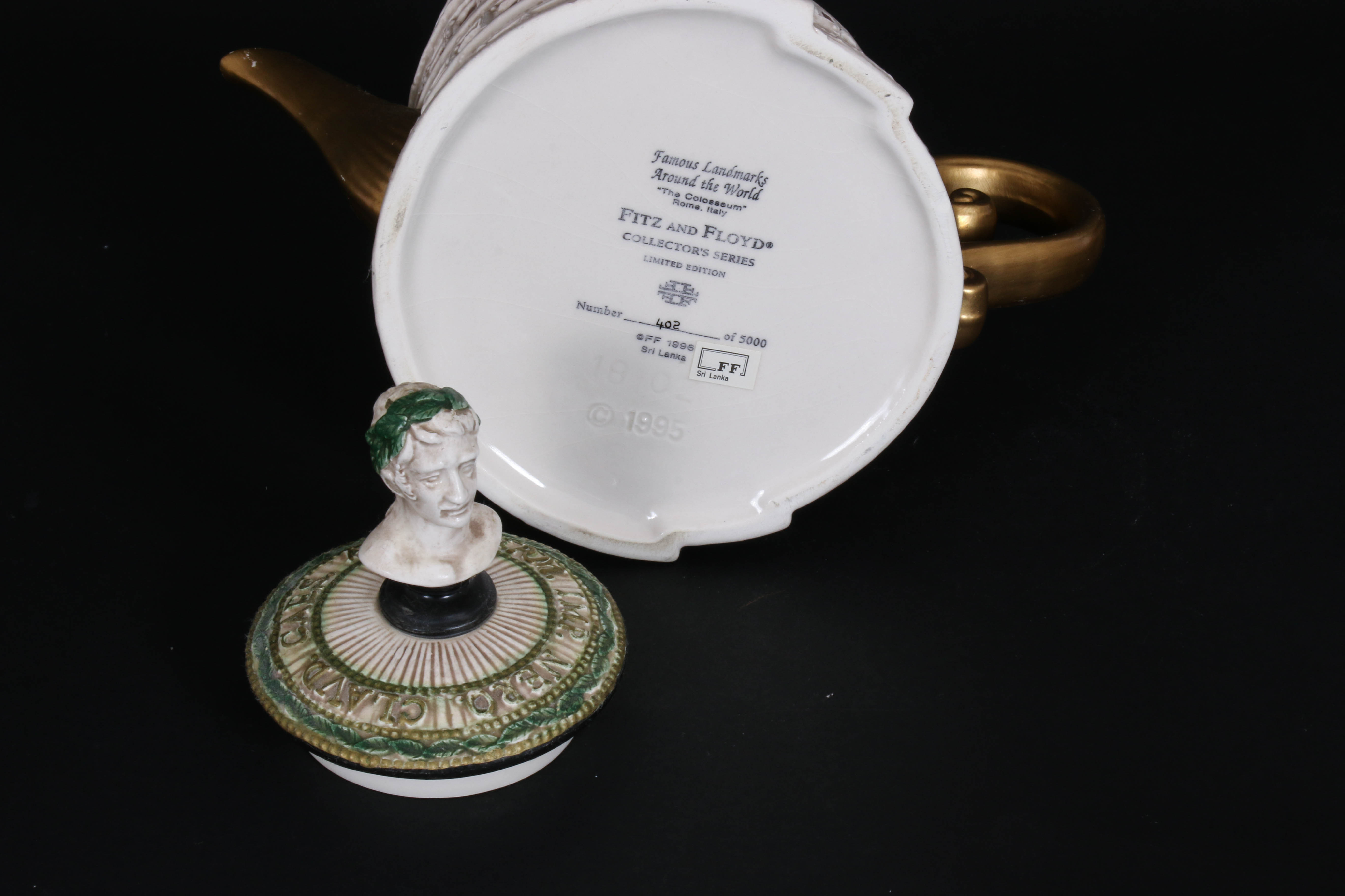 Fitz & Floyd "Famous Landmarks Around the World" Ceramic Teapots