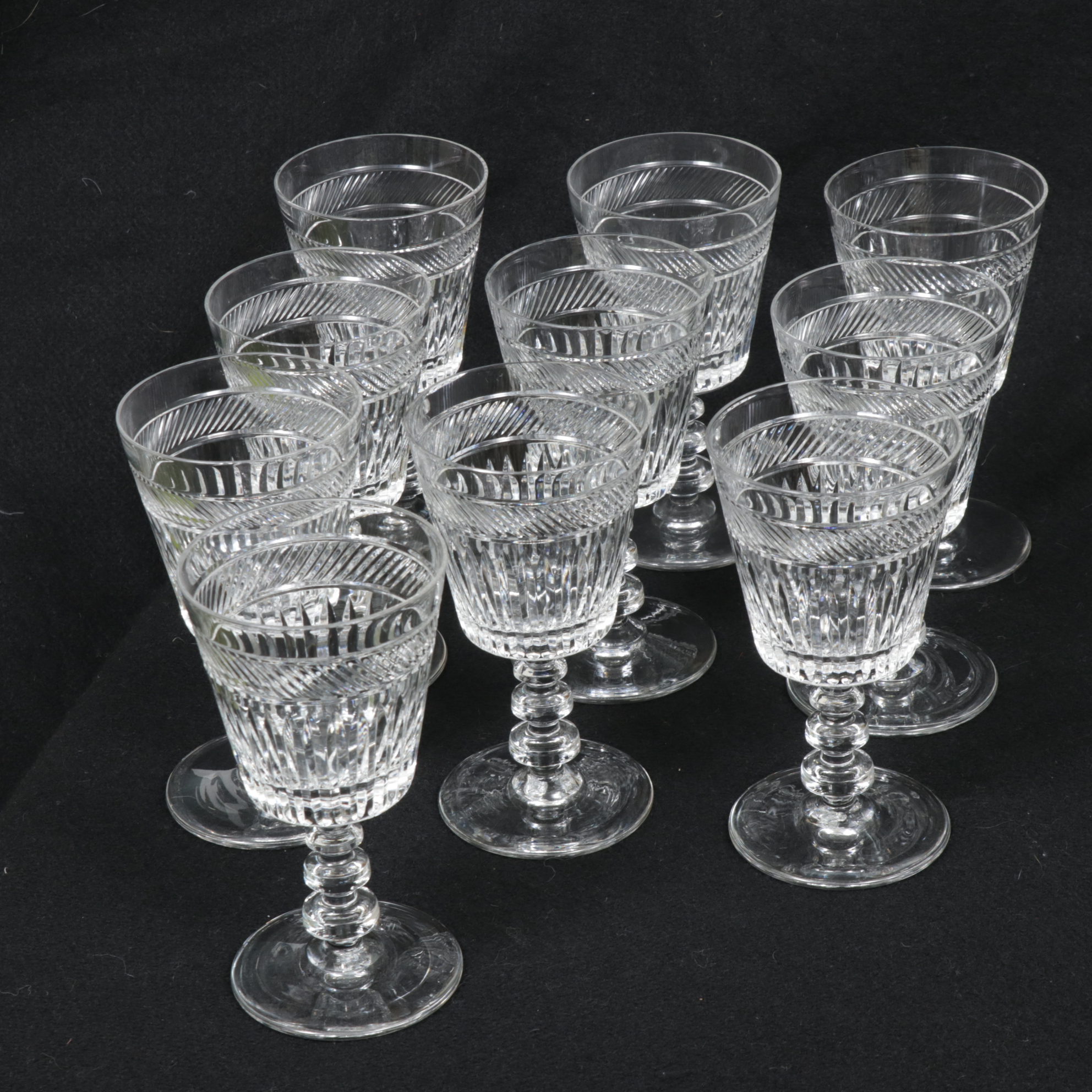 Cut Crystal Stemware, 1950s