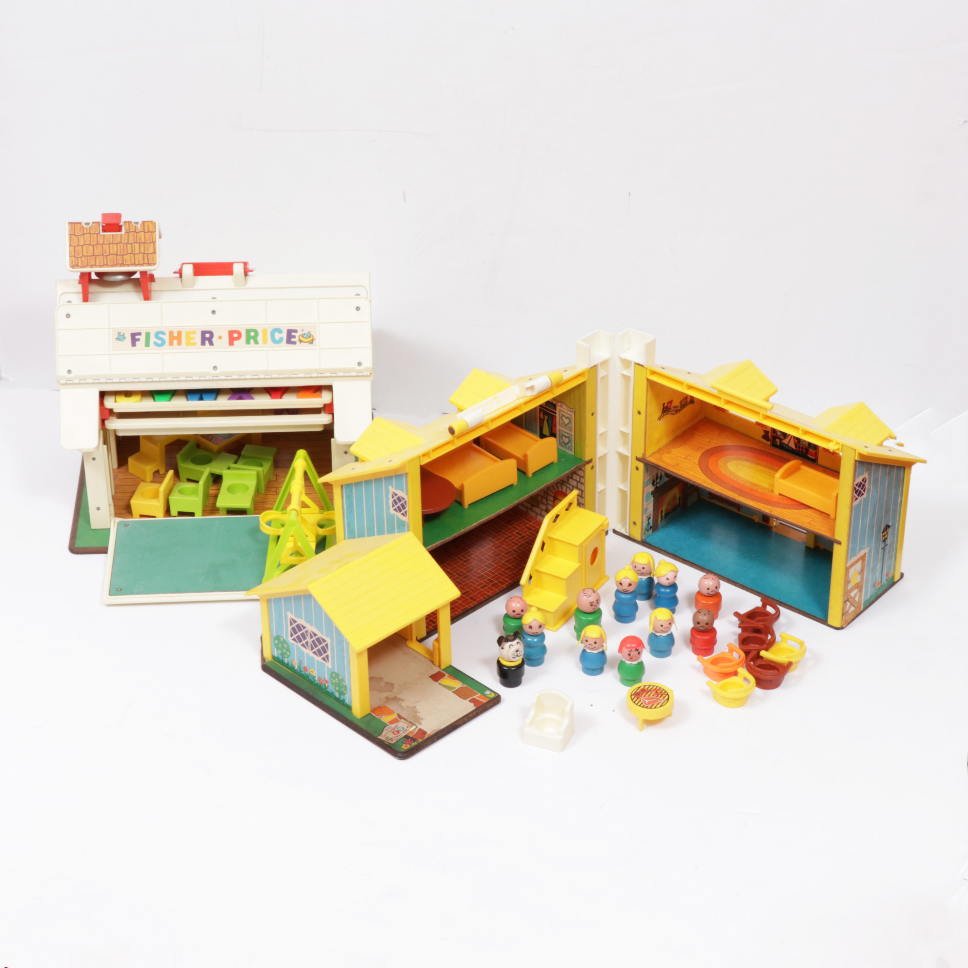 Fisher Price "Play Family School" and "Play Family House"