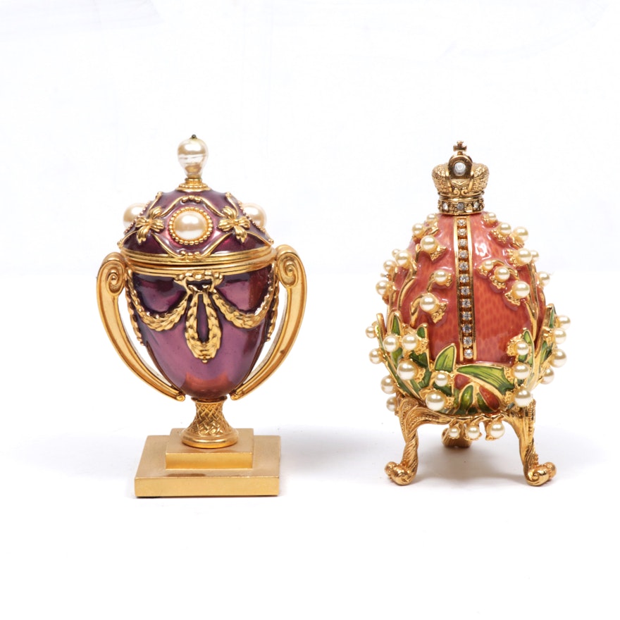 Joan Rivers Imperial Treasures Embellished Eggs with Stand