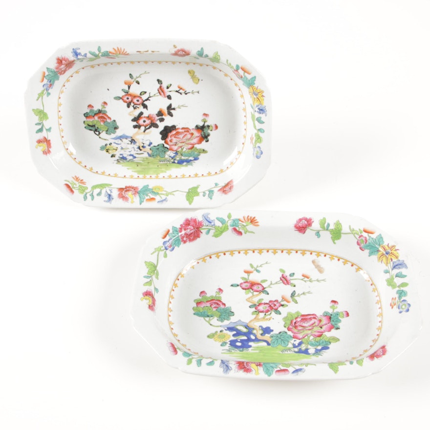 Spode Stone China "Chinoiserie" Open Vegetable Dishes, 1813-21