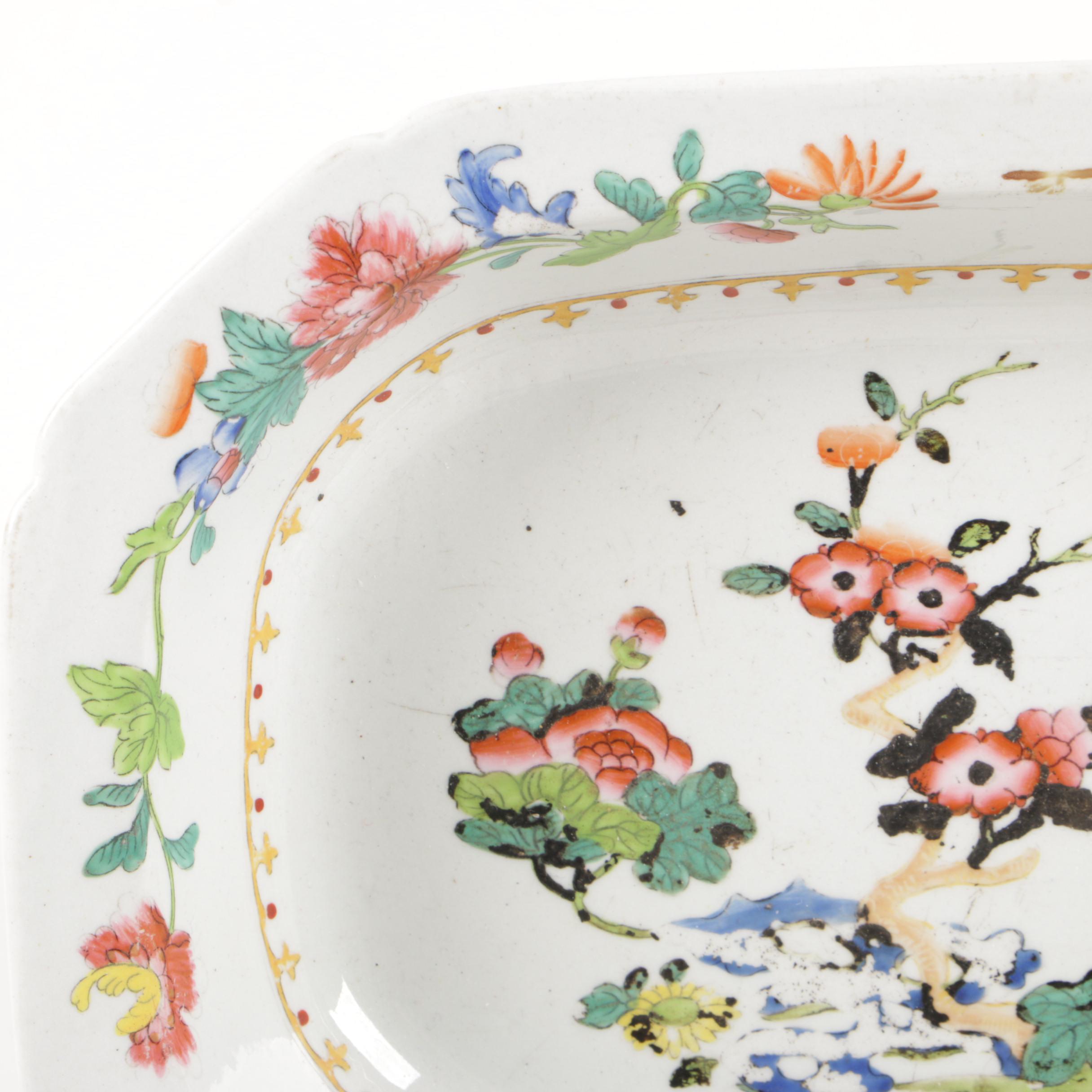 Spode Stone China "Chinoiserie" Open Vegetable Dishes, 1813-21