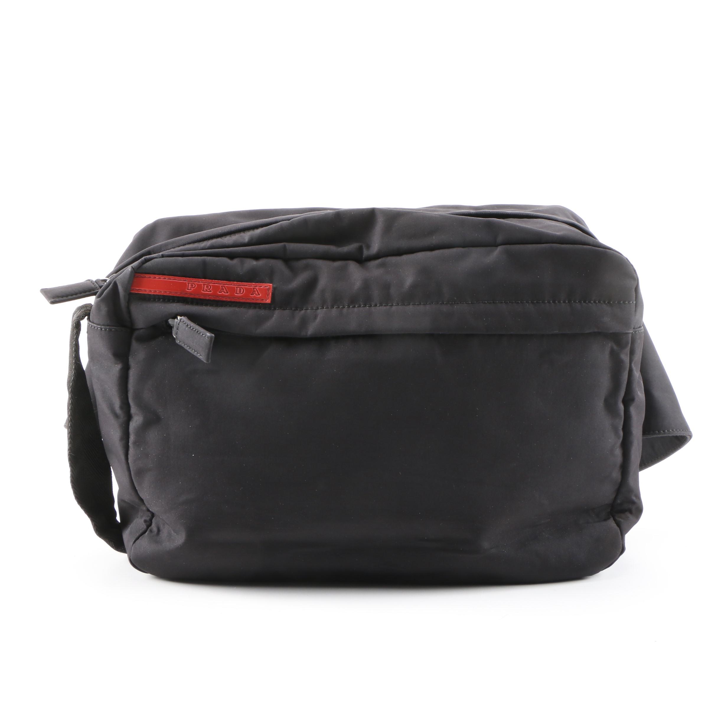 Prada Belt Bag in Black Tessuto Nylon