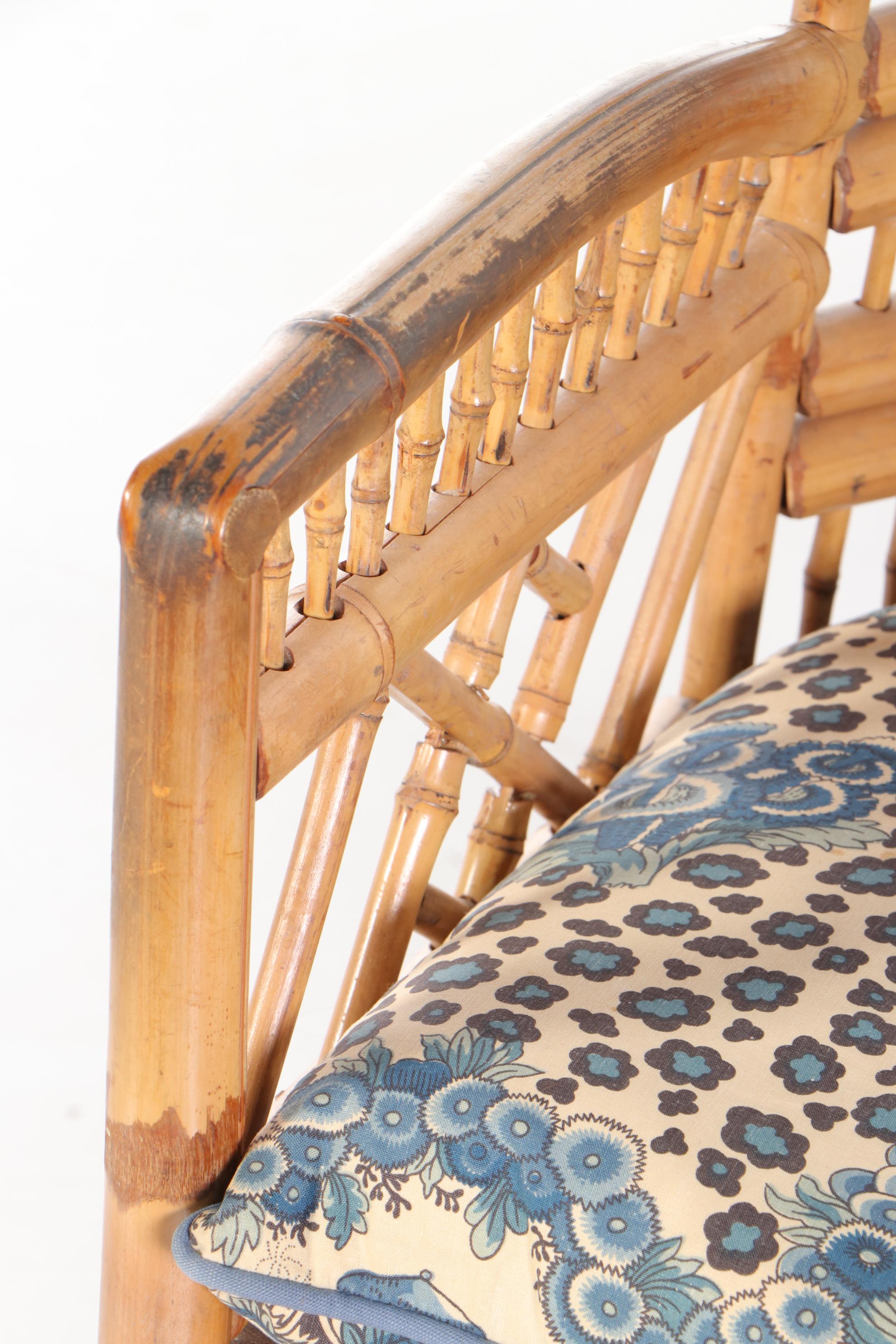 Charlotte Horstmann Limited Bamboo Arm Chairs, Pair