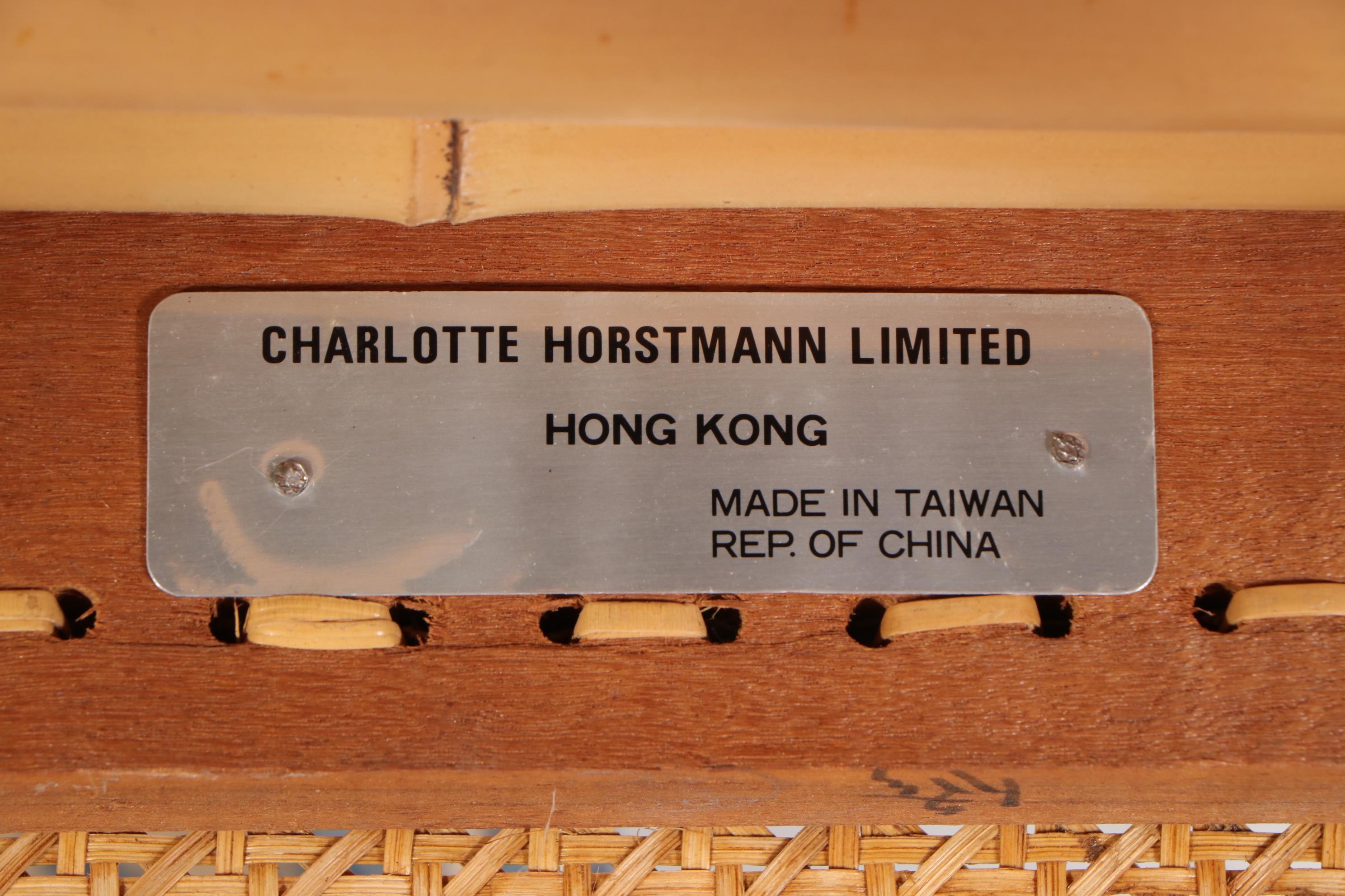 Charlotte Horstmann Limited Bamboo Arm Chairs, Pair