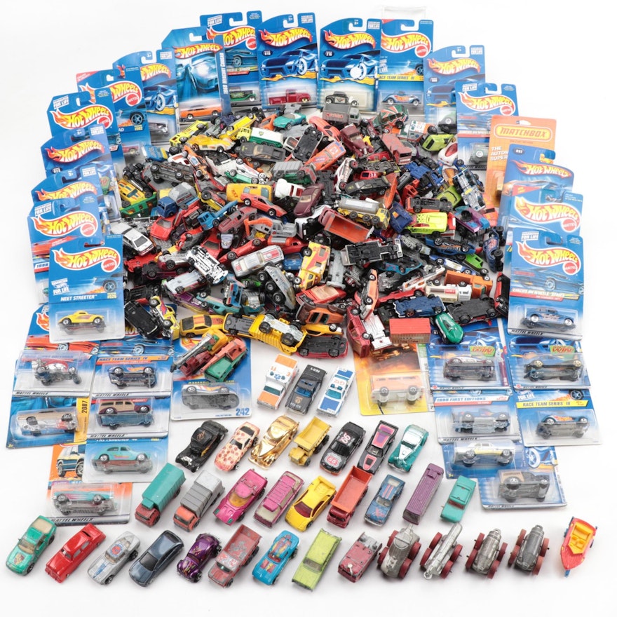 Mattel "Hot Wheels" and Other Die-Cast Toy Model Cars, circa 1970s-2000s