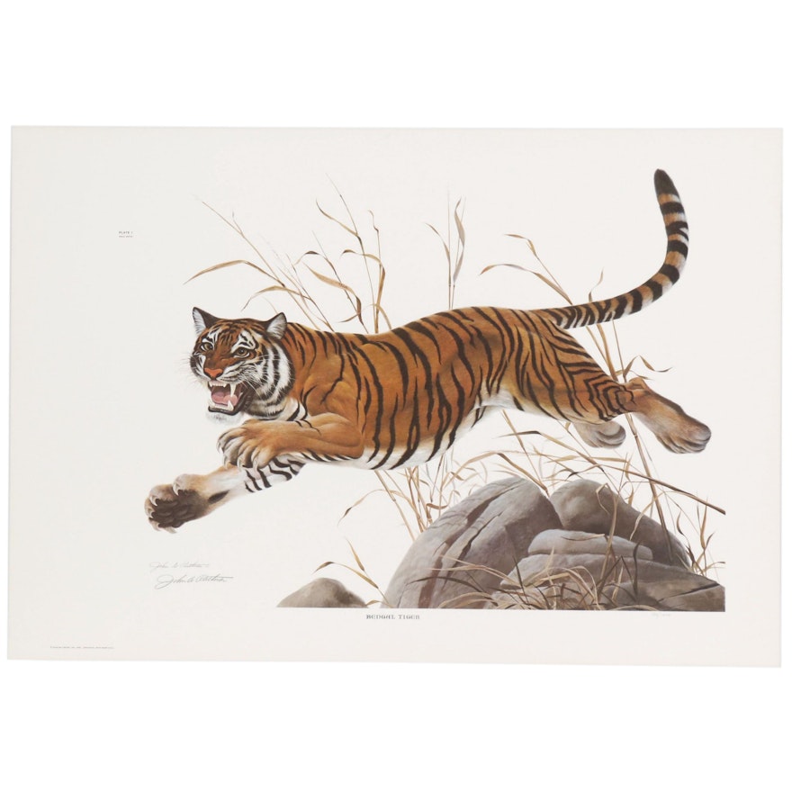 John Ruthven Offset Lithograph "Bengal Tiger"