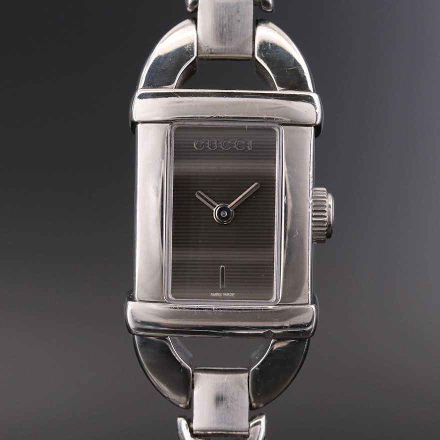 Gucci 6800L Stainless Steel Quartz Wristwatch
