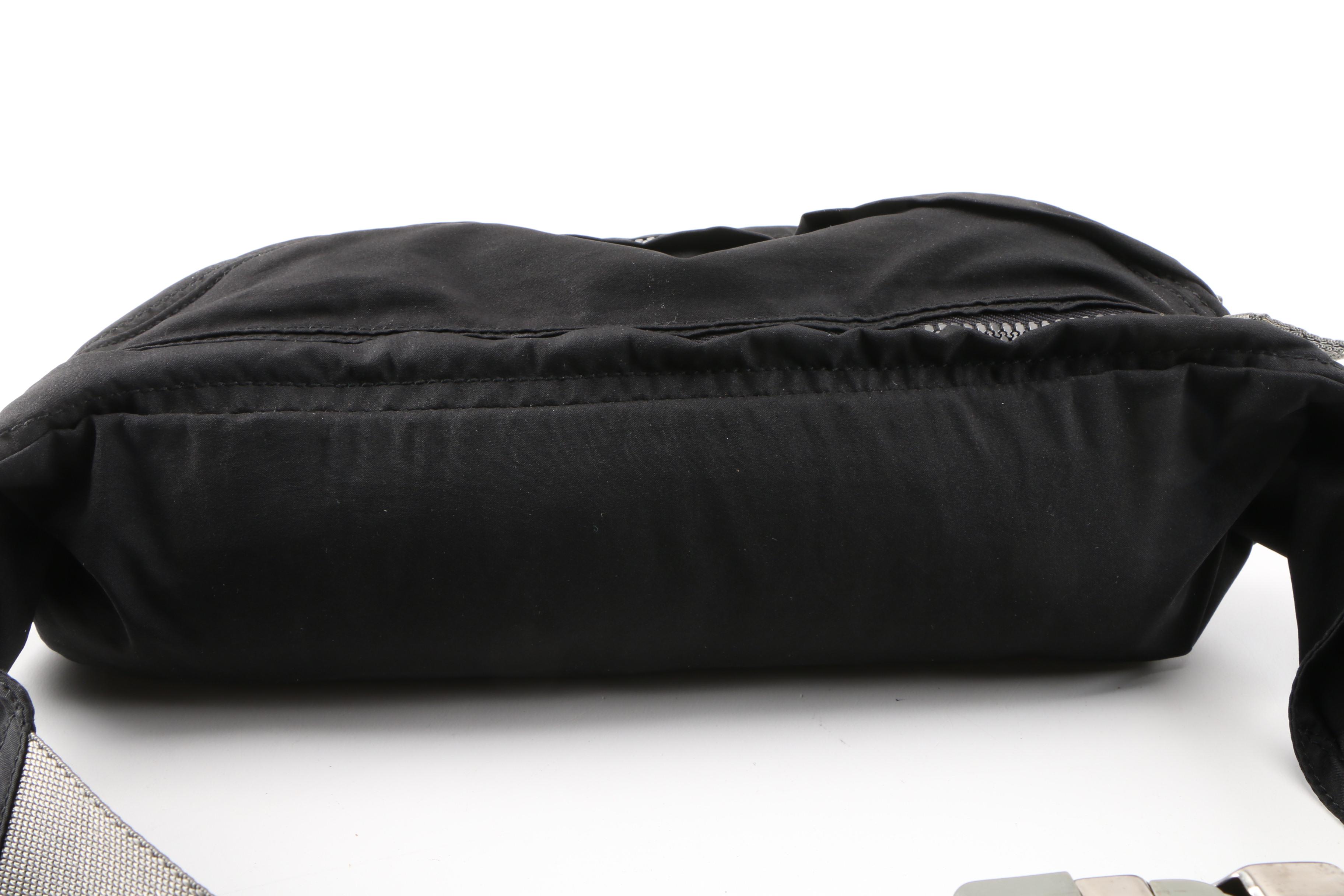 Prada Sport Belt Bag in Black Tessuto Nylon