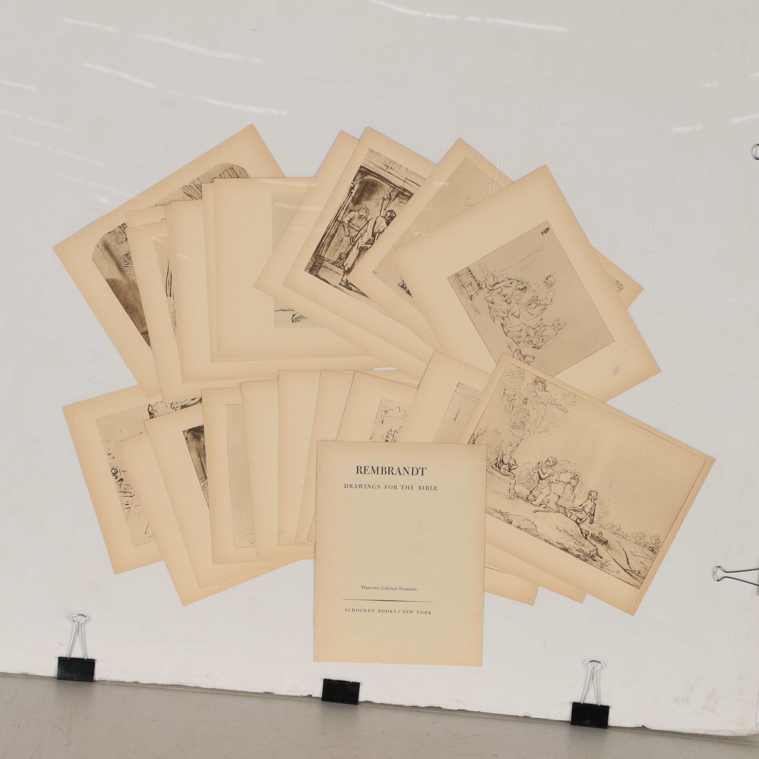 "Rembrandt Drawings for the Bible: Thirty-two Collotype Facsimiles", 1947