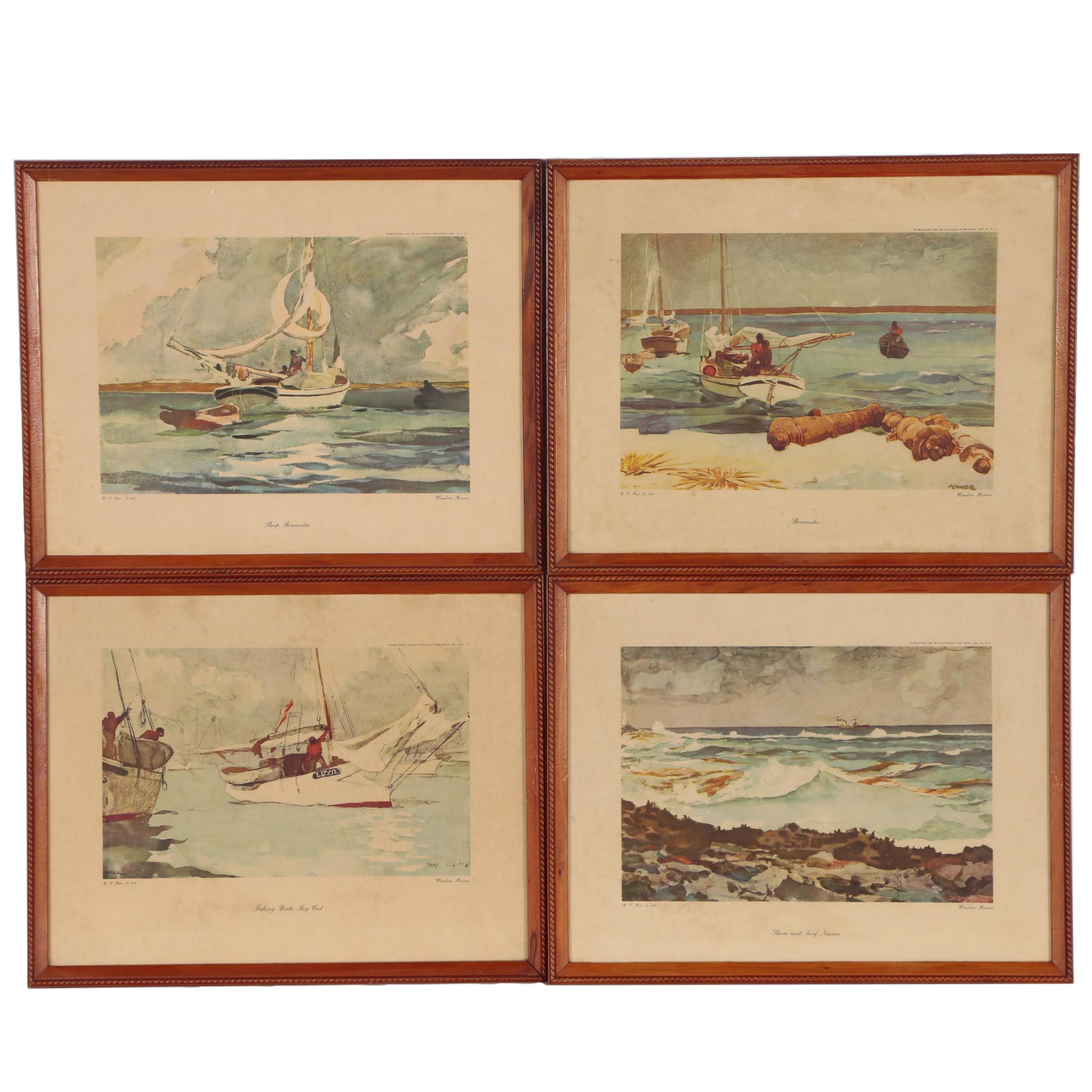 Offset Lithographs after Winslow Homer of Maritime Scenes