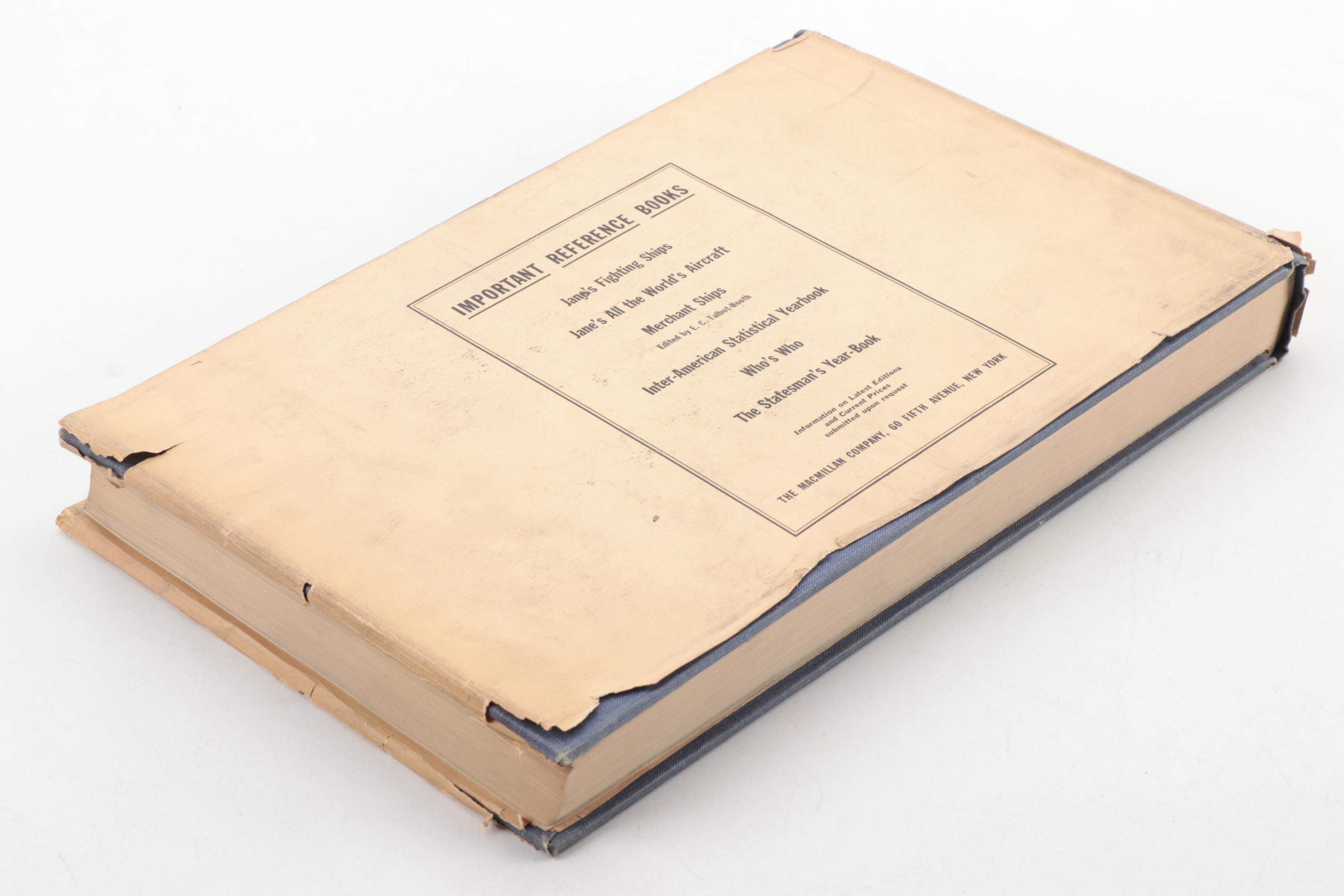 "Jane's Fighting Ships" 1942 Edition Edited by Francis E. McMurtrie, 1943