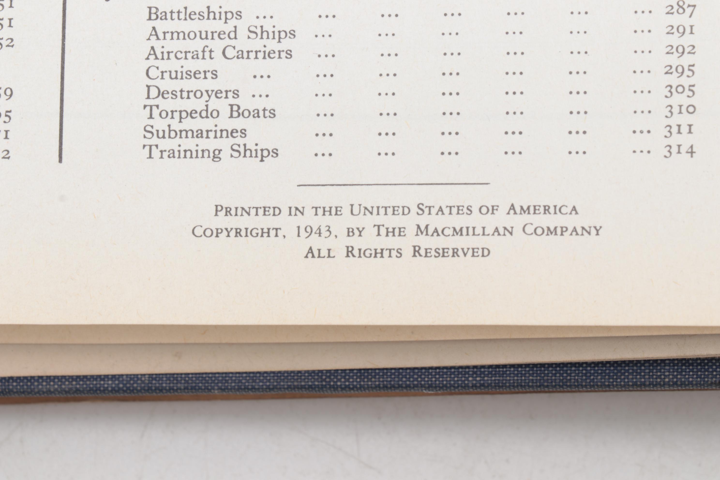 "Jane's Fighting Ships" 1942 Edition Edited by Francis E. McMurtrie, 1943