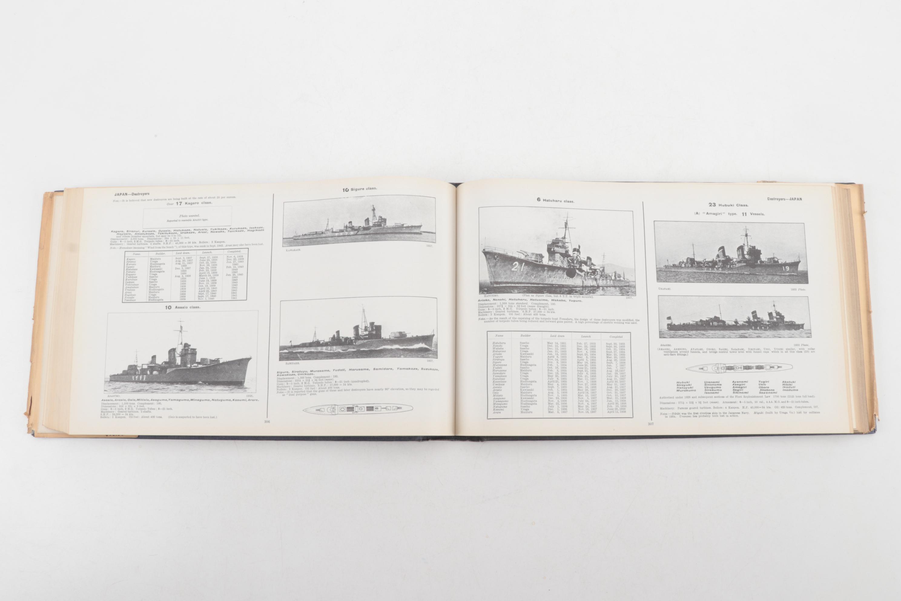 "Jane's Fighting Ships" 1942 Edition Edited by Francis E. McMurtrie, 1943