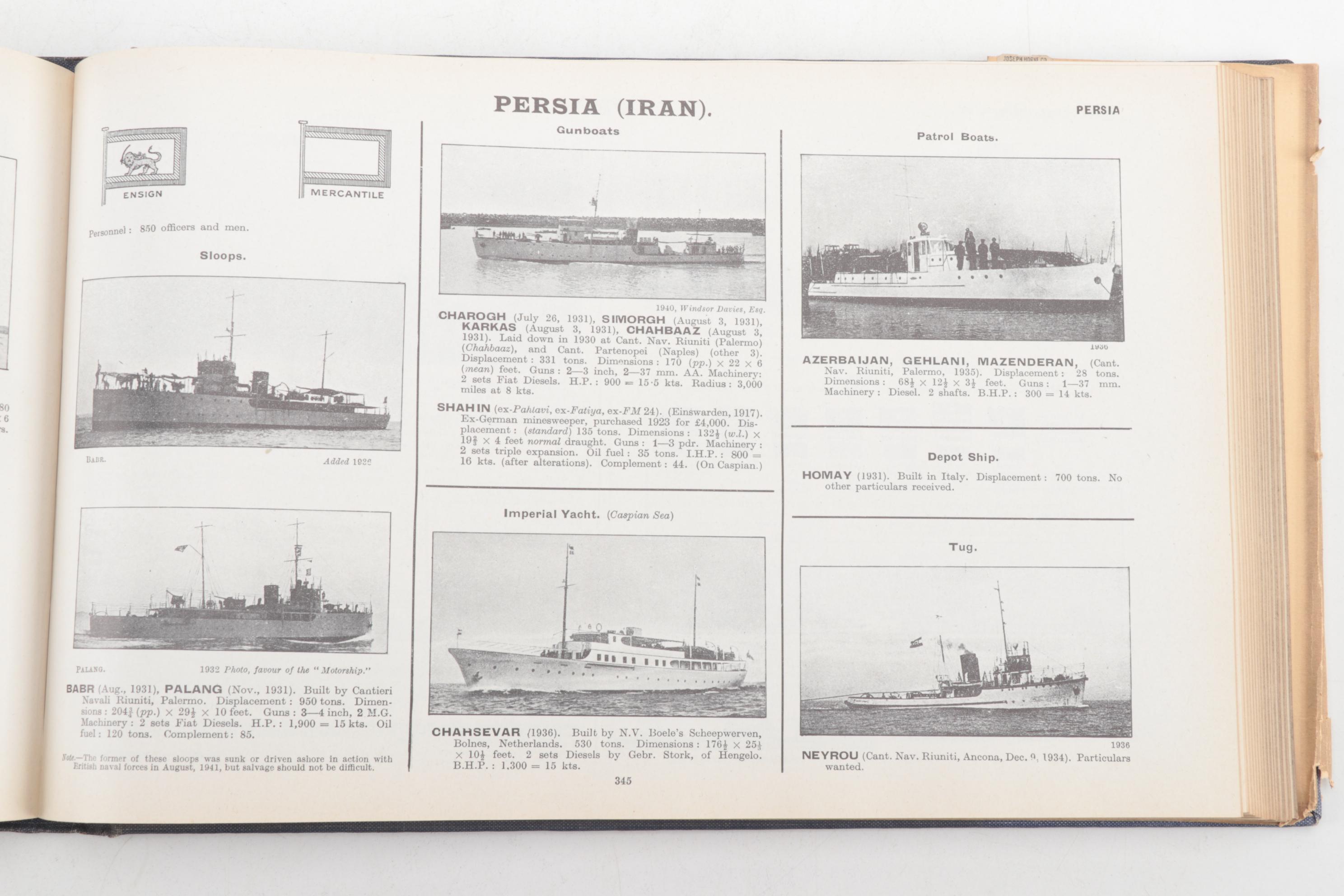 "Jane's Fighting Ships" 1942 Edition Edited by Francis E. McMurtrie, 1943