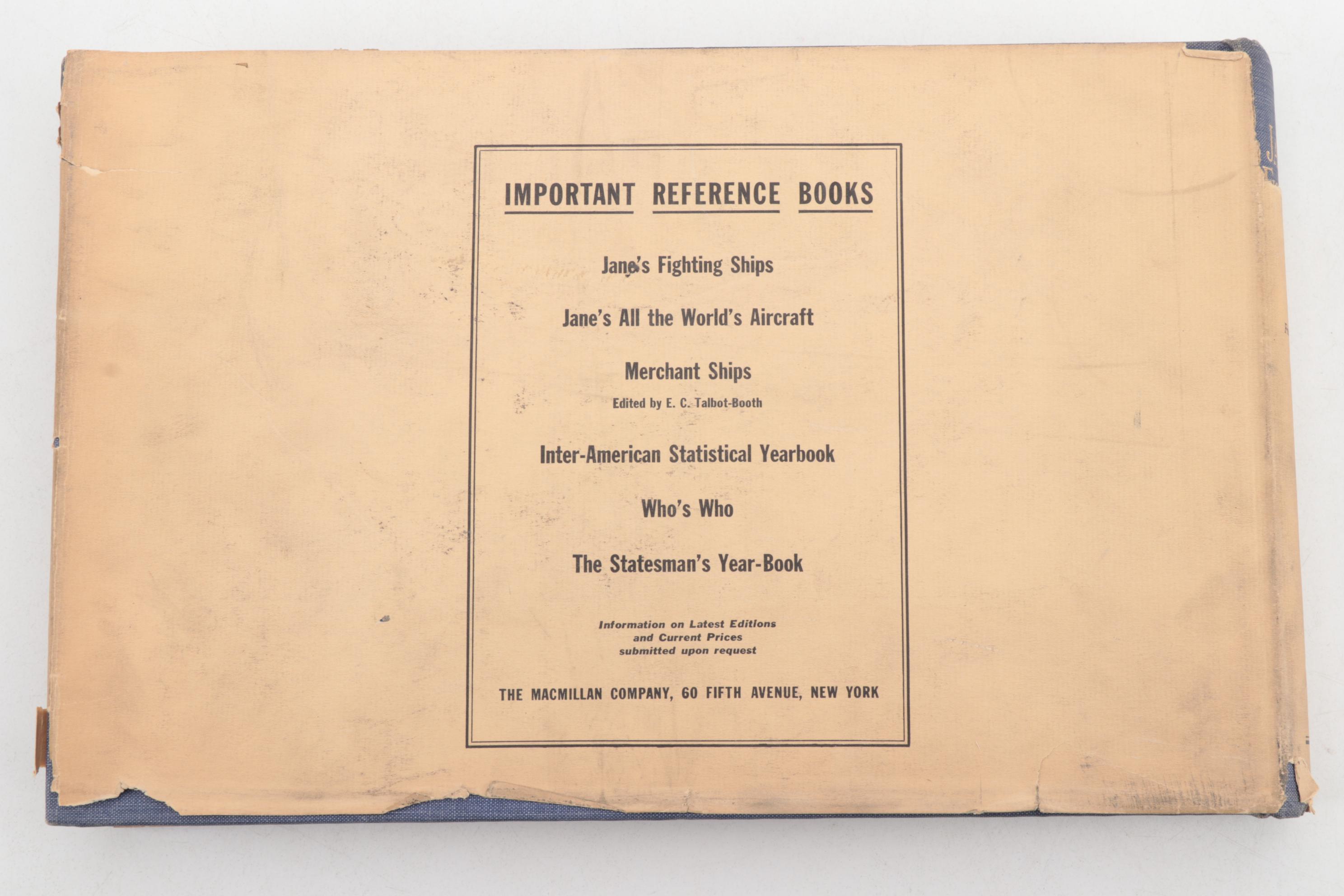 "Jane's Fighting Ships" 1942 Edition Edited by Francis E. McMurtrie, 1943