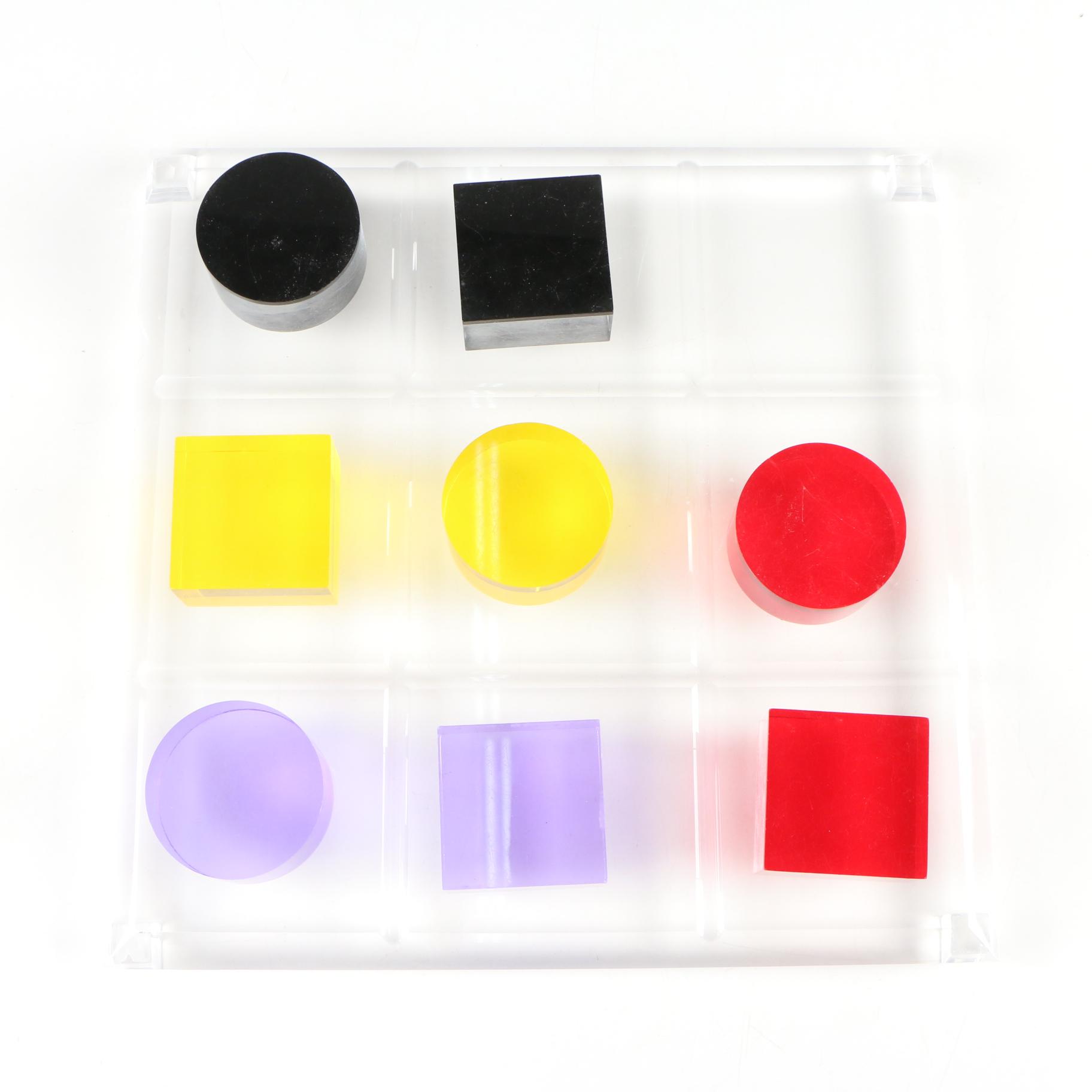 Plexiglass and Welded Metal Tic-Tac-Toe Games