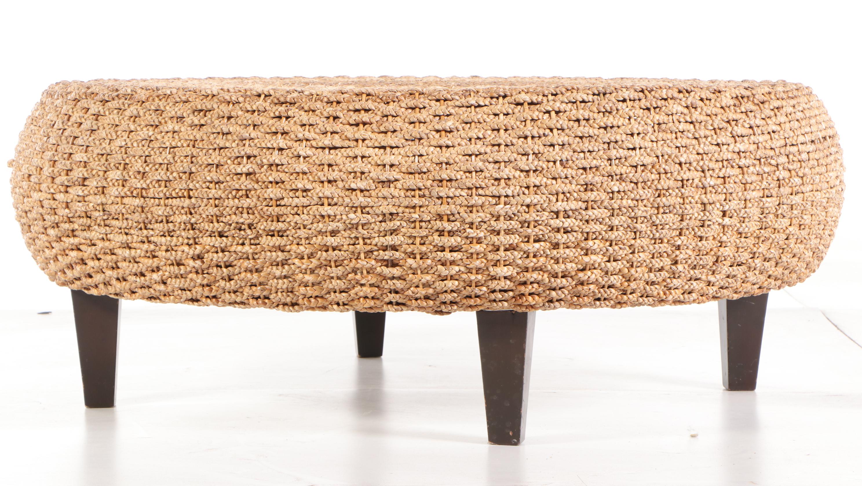 Z Gallerie Woven Seagrass Coffee Table