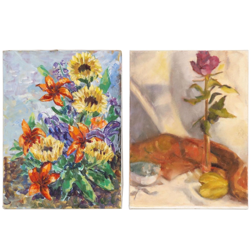 Jane Strasser Washburn Floral Oil Paintings