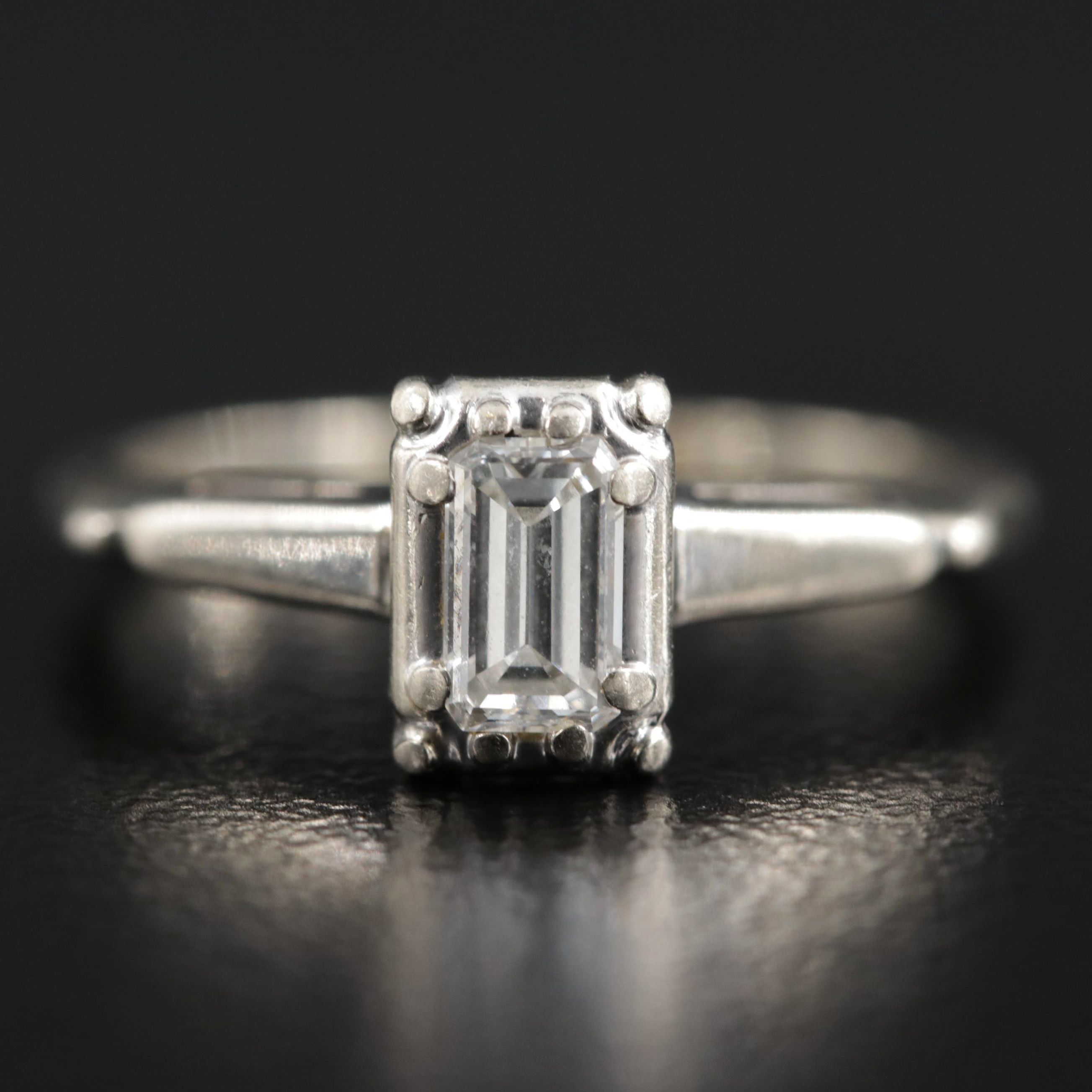 Vintage Karlan & Bleicher Inc. 14K 0.40 CT Diamond Solitaire Ring