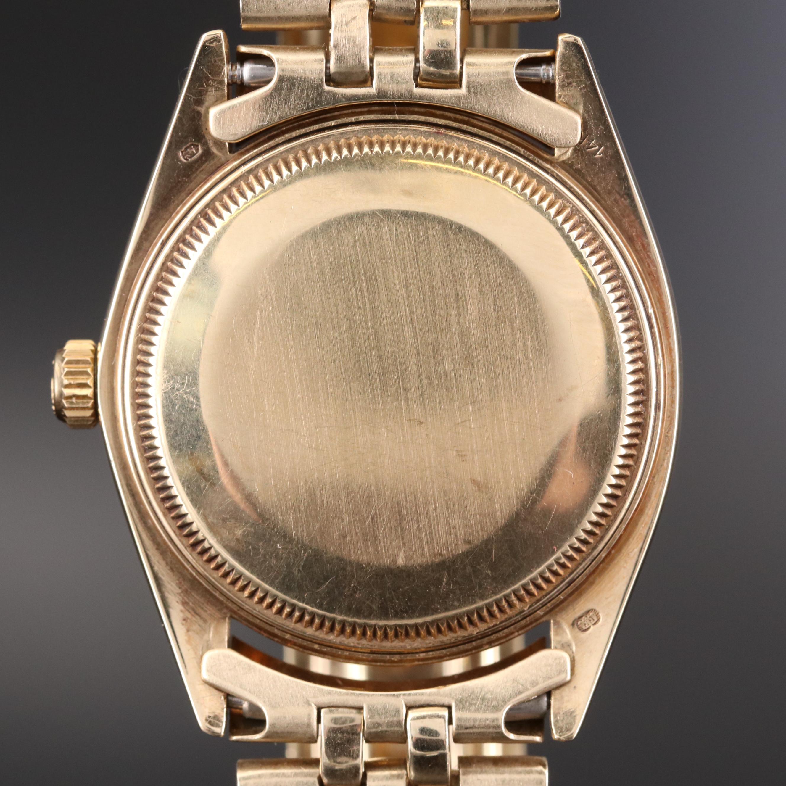 Rolex Date 14K Gold Automatic Watch, 1978