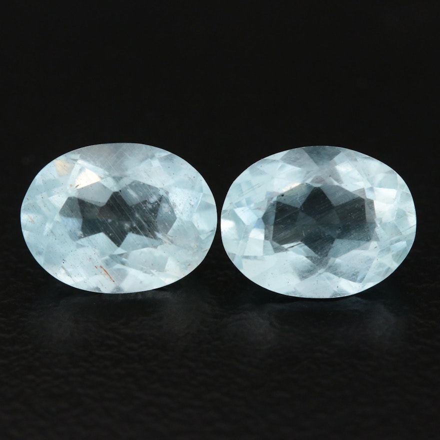 Loose 3.29 CTW Aquamarine Gemstones