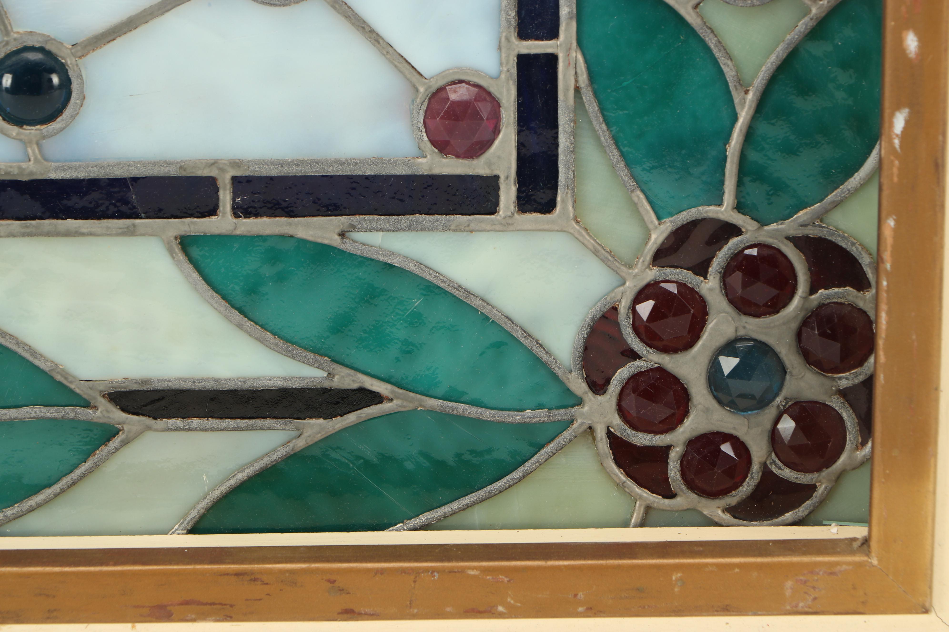 Stained Glass Window in Shadow Box Frame