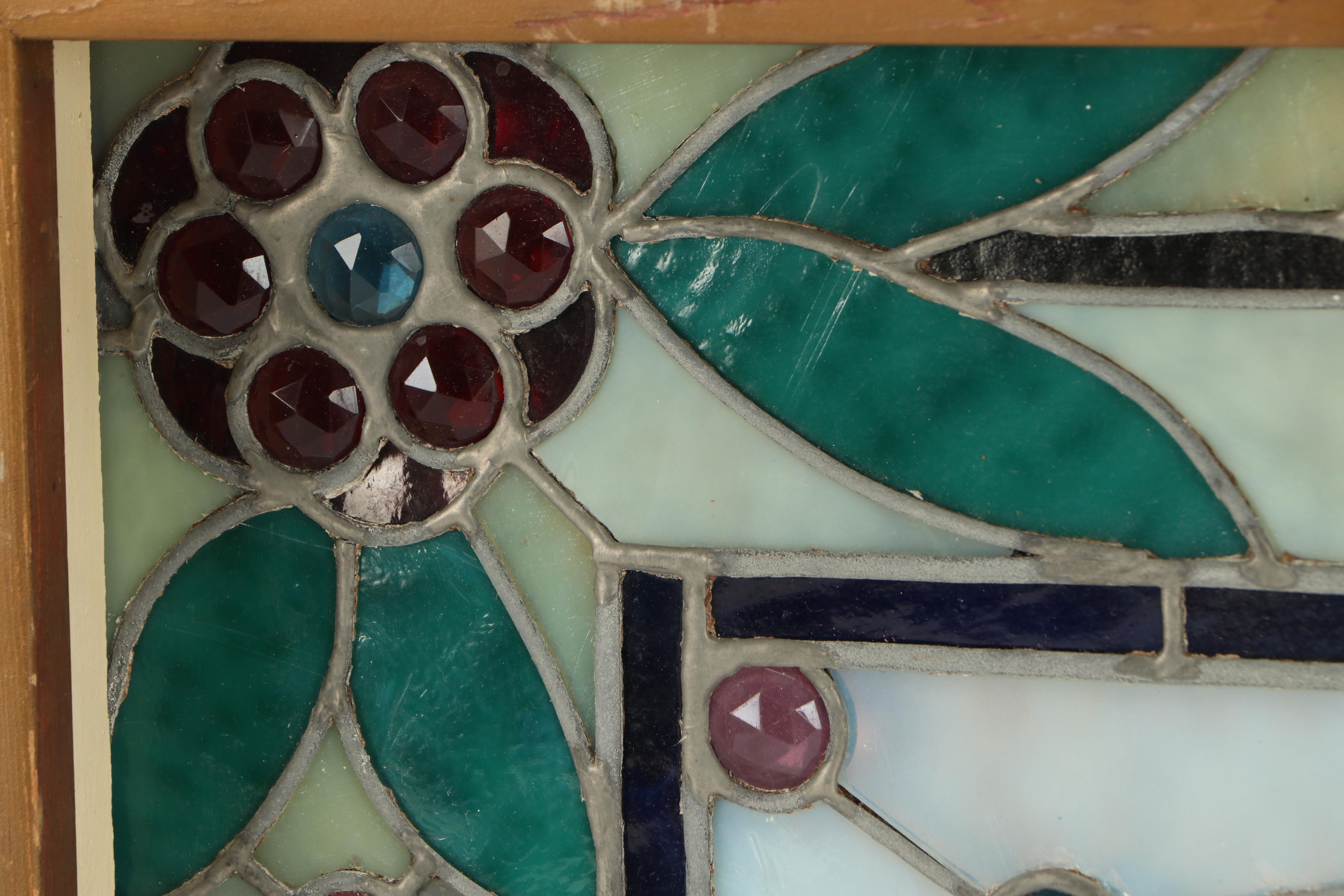 Stained Glass Window in Shadow Box Frame